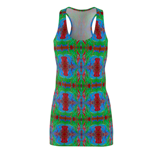 Kaleidoscope 1 - AI Art - Women's Cut & Sew Racerback Dress