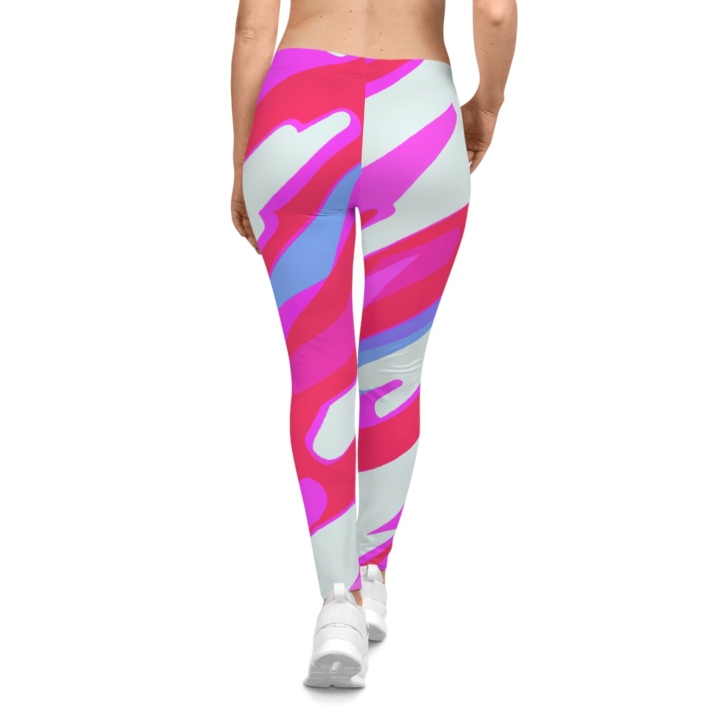 80's Workout Splash - AI Art - Women's Casual Leggings (AOP)