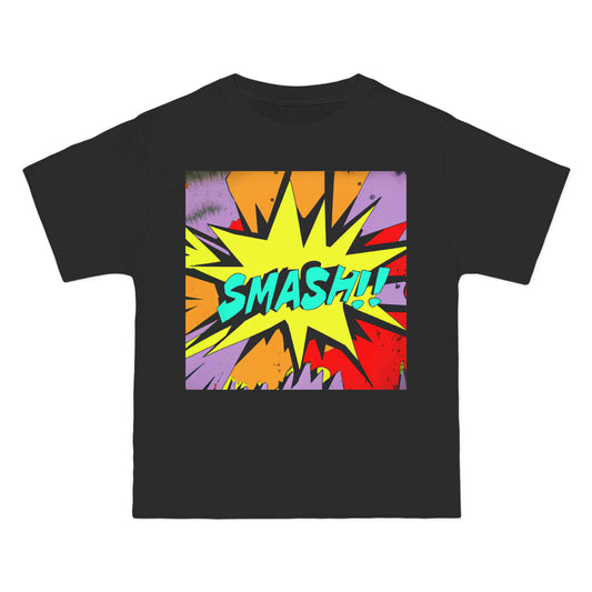 Smash Comic Logo - AI Art - Beefy-T®  Short-Sleeve T-Shirt (Sizes S-6XL, Multiple Shirt Colors Available)