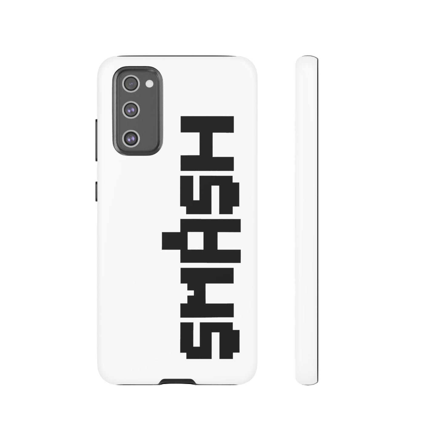 SMASH 8-Bit Logo Samsung Galaxy Phone Tough Cases (Versions S10-S21 Ultra, Plus, FE, E Available)