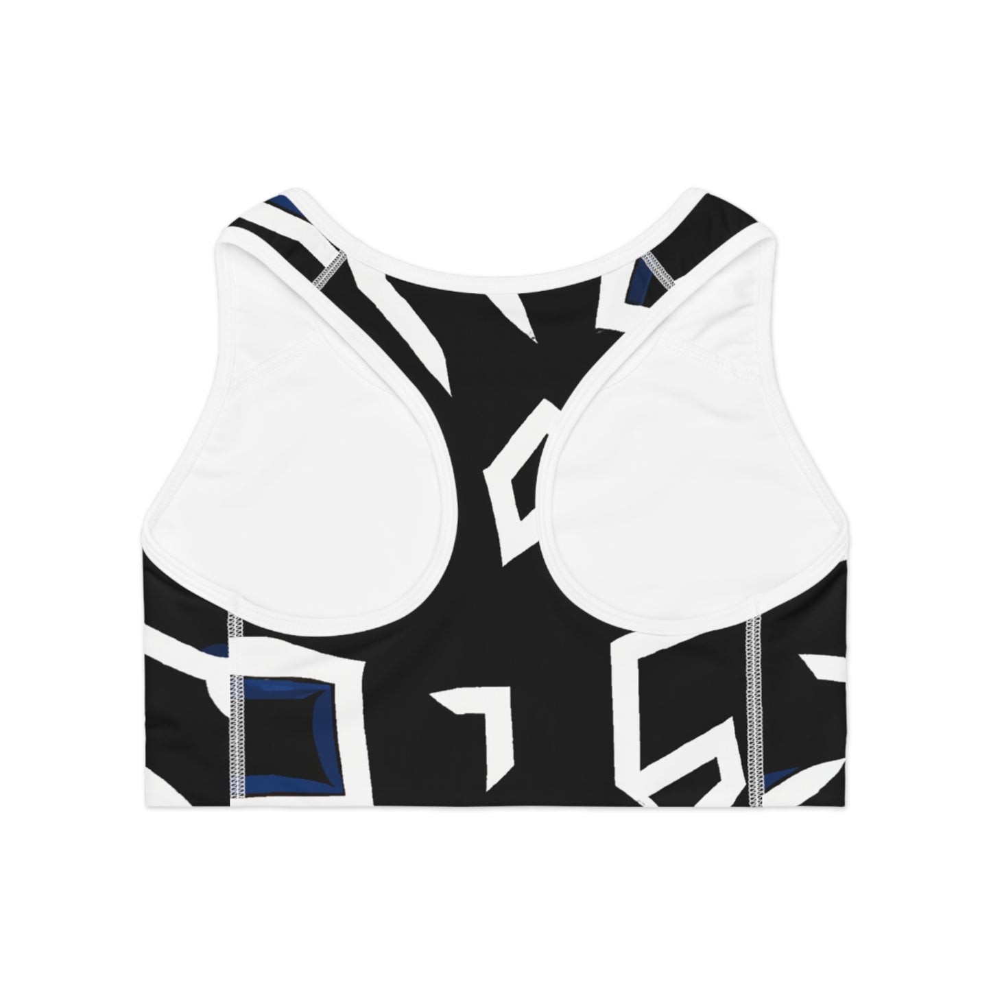 Black & White (Anime Style) - AI Art - Sports Bra (AOP)