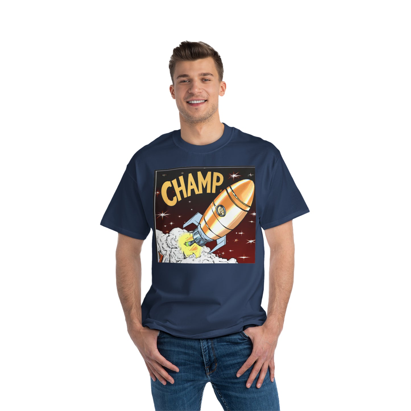 Spaceship Champ 8 - AI Art - Beefy-T®  Short-Sleeve T-Shirt