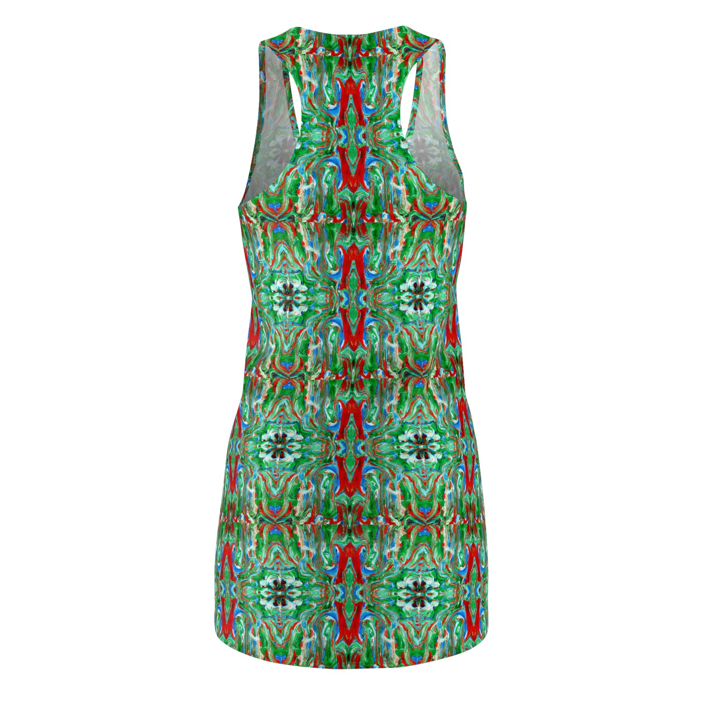 Kaleidoscope 2 - AI Art - Women's Cut & Sew Racerback Dress