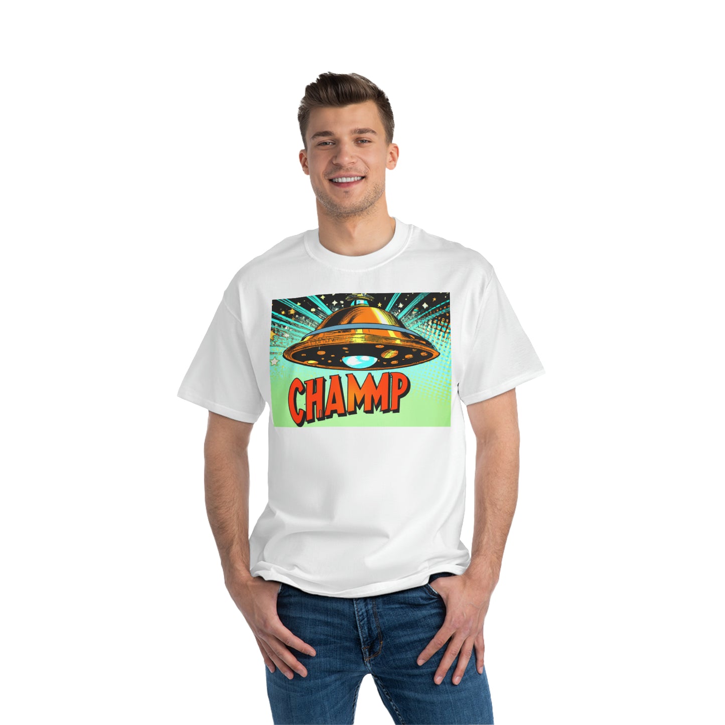 UFO CHAMMP 3 - AI Art - Beefy-T®  Short-Sleeve T-Shirt