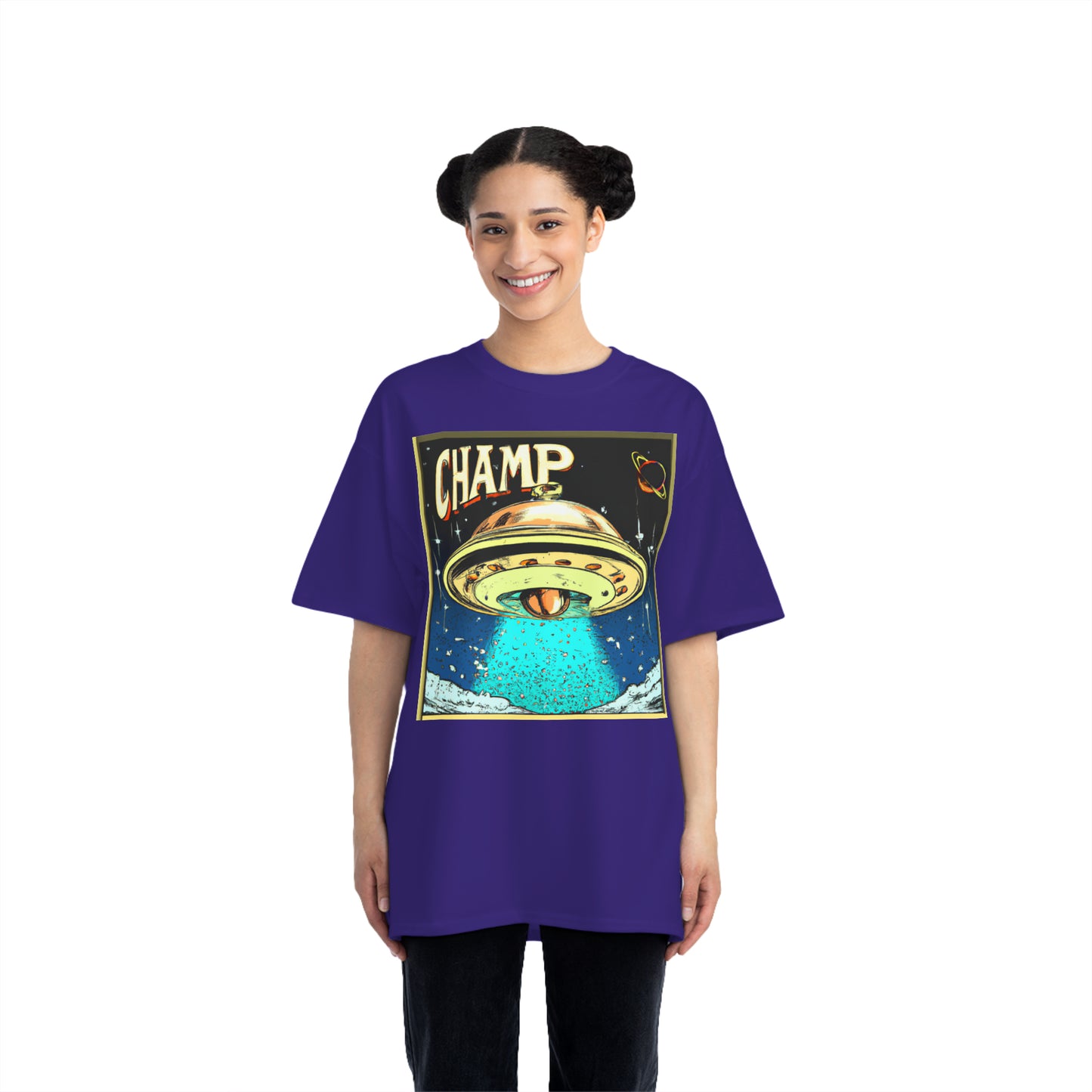 UFO CHAMP 4 - AI Art - Beefy-T® T-Shirt - (S - 6XL Sizes, Multiple Shirt Colors)