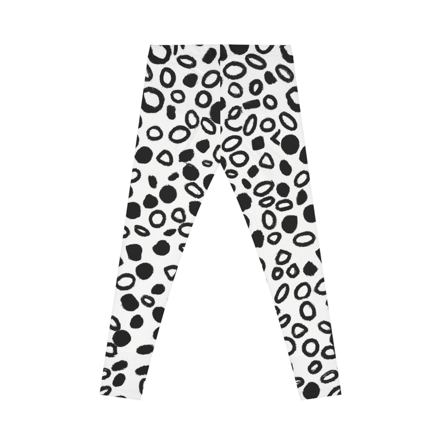 Charcoal Spots - AI Art - Women's Casual Leggings (AOP)