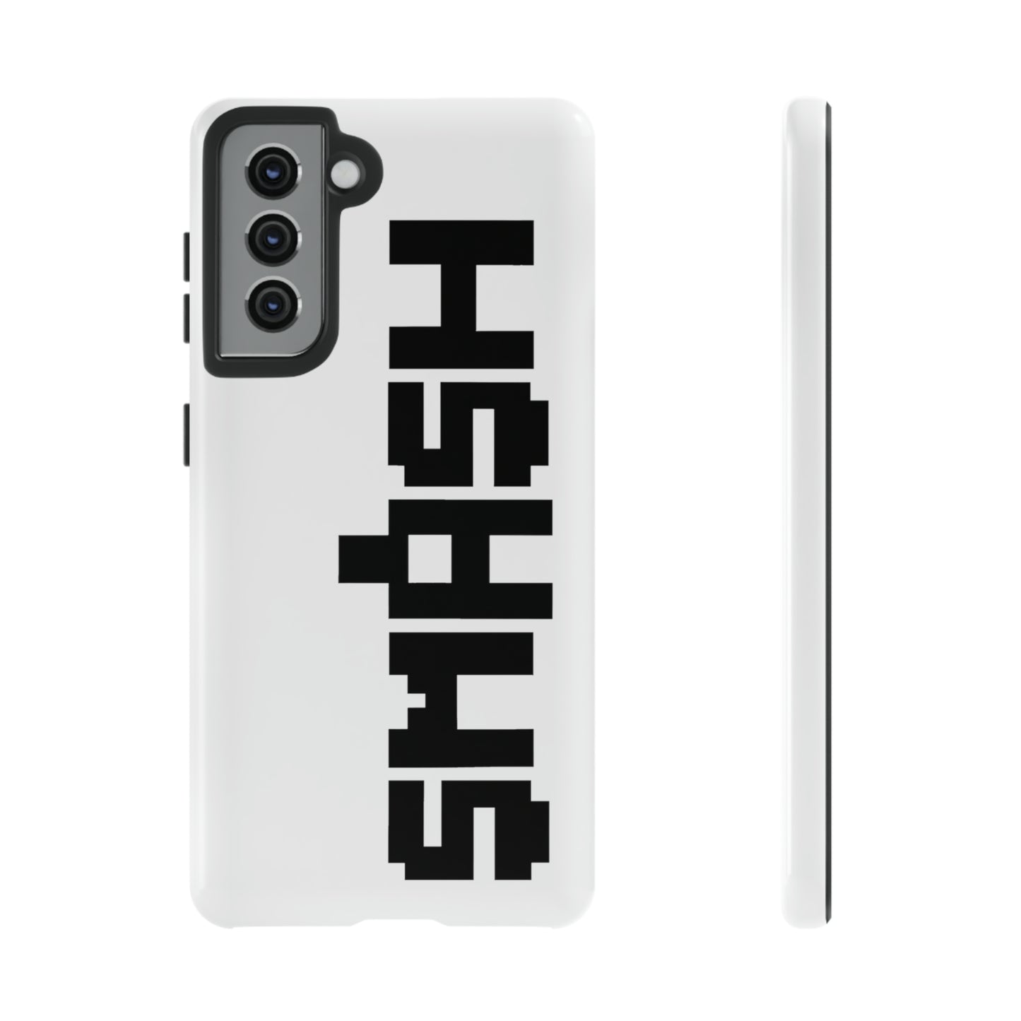 SMASH 8-Bit Logo Samsung Galaxy Phone Tough Cases (Versions S10-S21 Ultra, Plus, FE, E Available)