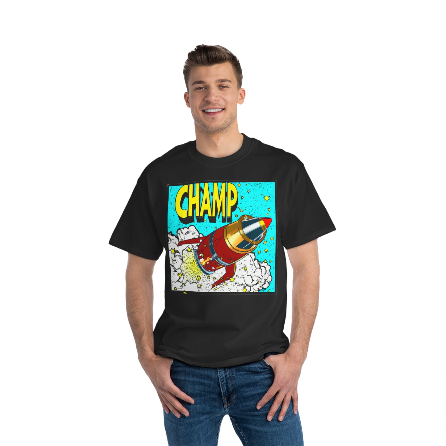 Spaceship Champ 3 - AI Art - Beefy-T®  Short-Sleeve T-Shirt