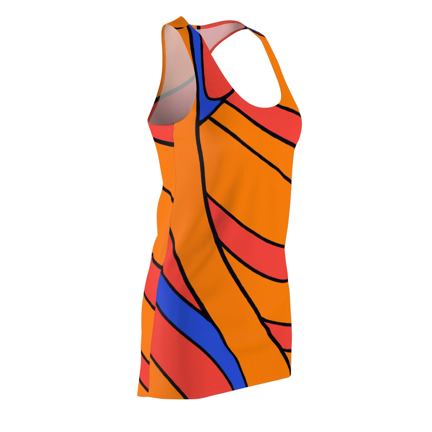 Orange Appeal - AI Art - Racerback Dress