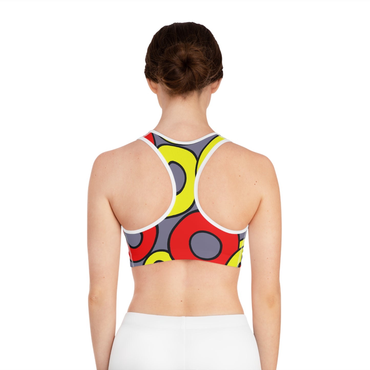 Lemon & Cherry Donuts - AI Art - Sports Bra (AOP)