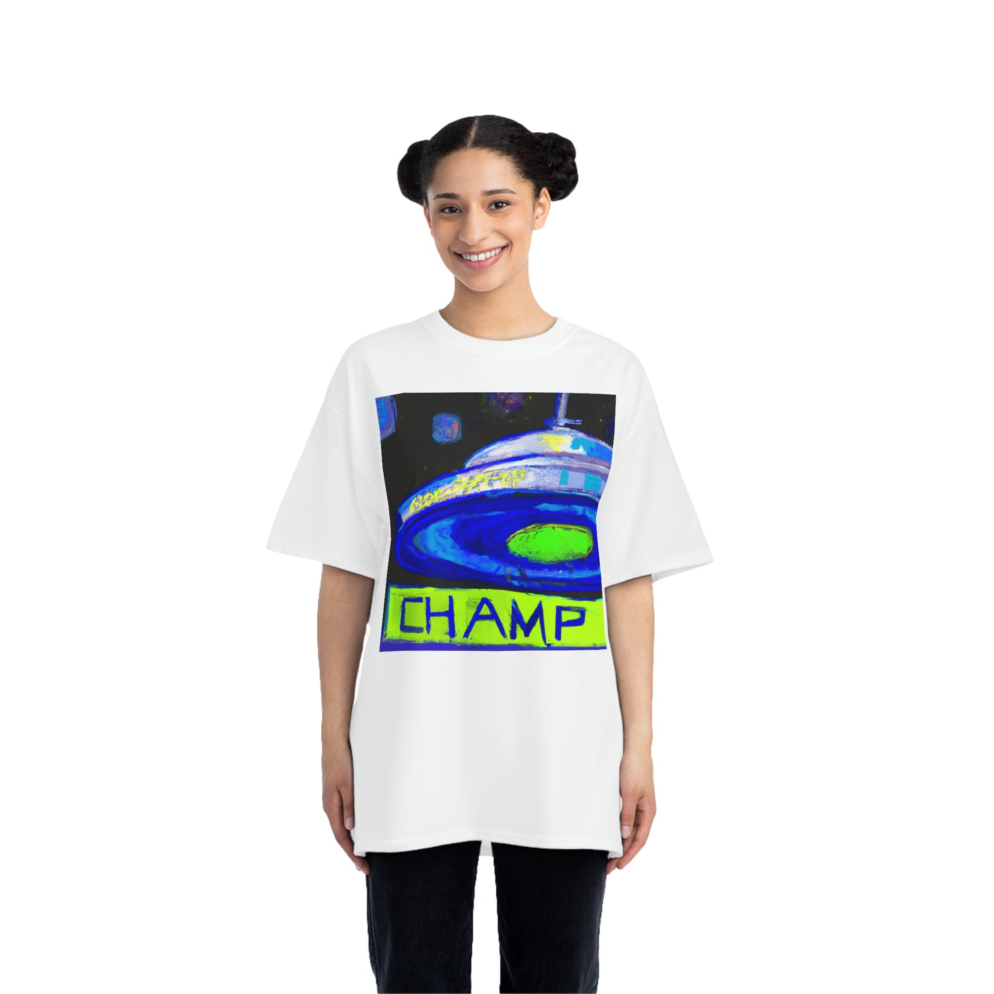 UFO CHAMP 5 - AI Art - Beefy-T® T-Shirt - (S - 6XL Sizes, Multiple Colors)