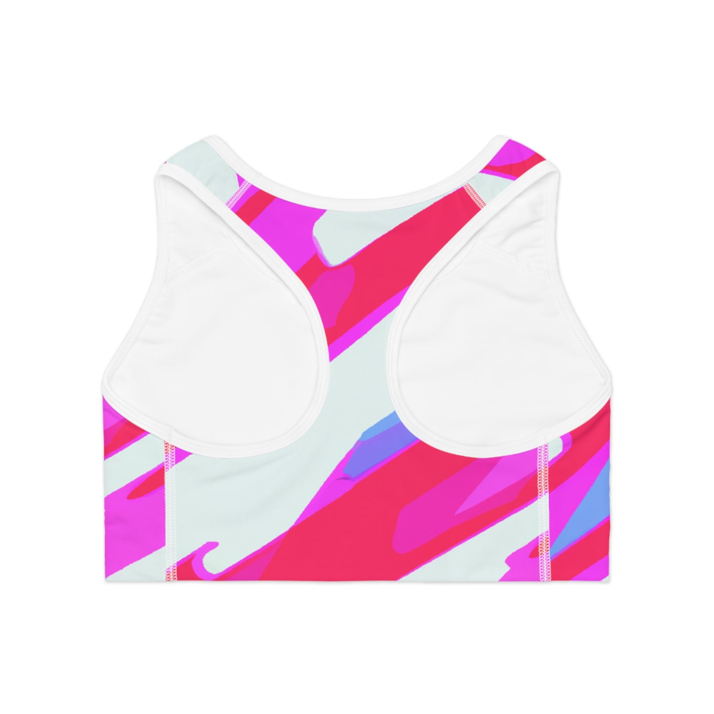 80's Workout Splash - AI Art - Sports Bra (AOP)