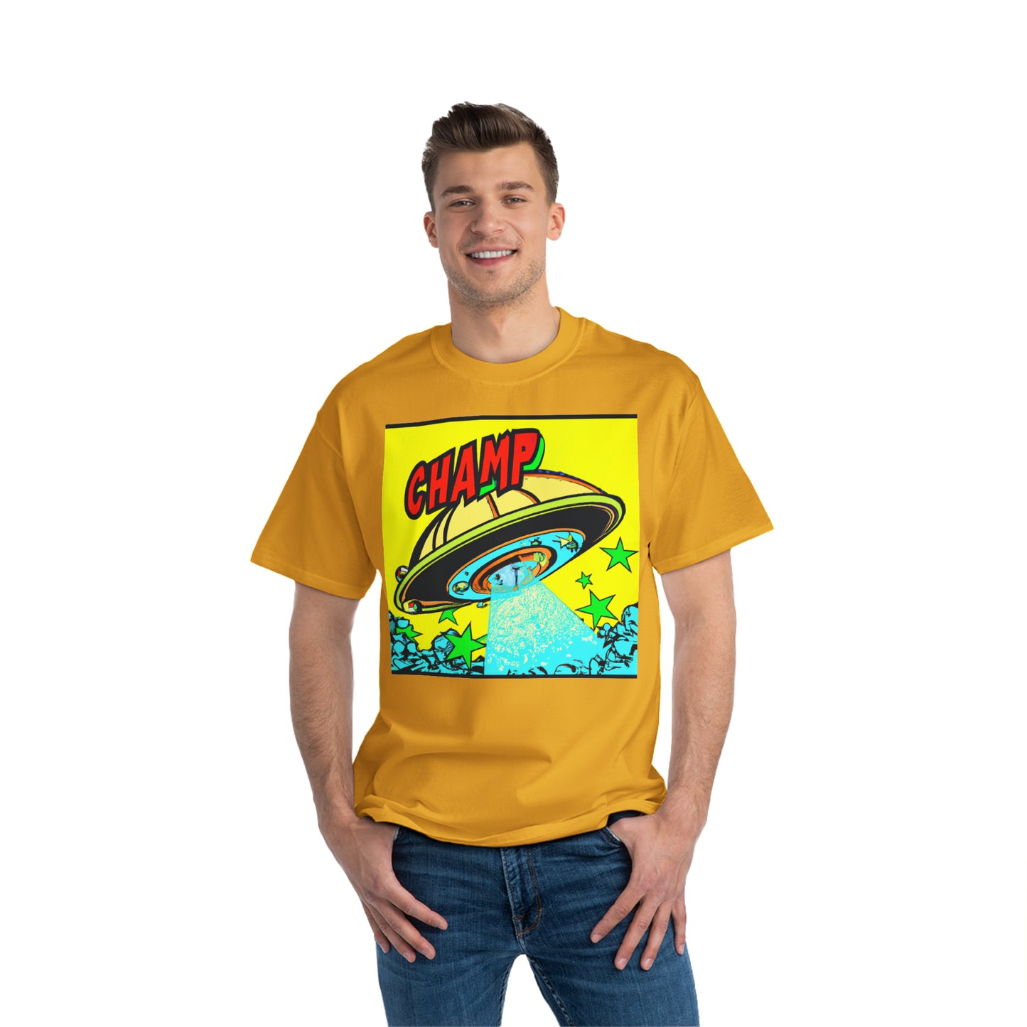 UFO CHAMP 7 - AI Art - Beefy-T® T-Shirt - (S - 6XL Sizes, Multiple Colors)