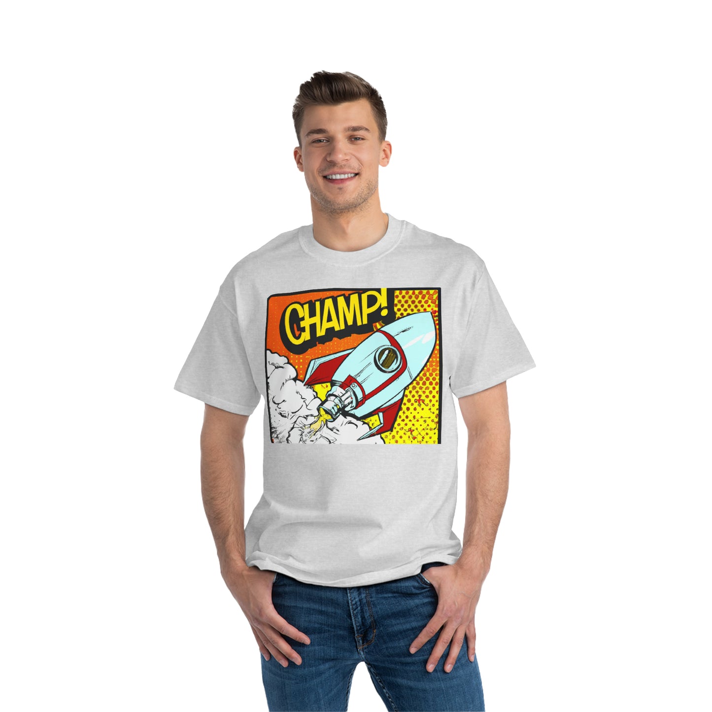 Spaceship Champ 2 - AI Art - Beefy-T®  Short-Sleeve T-Shirt