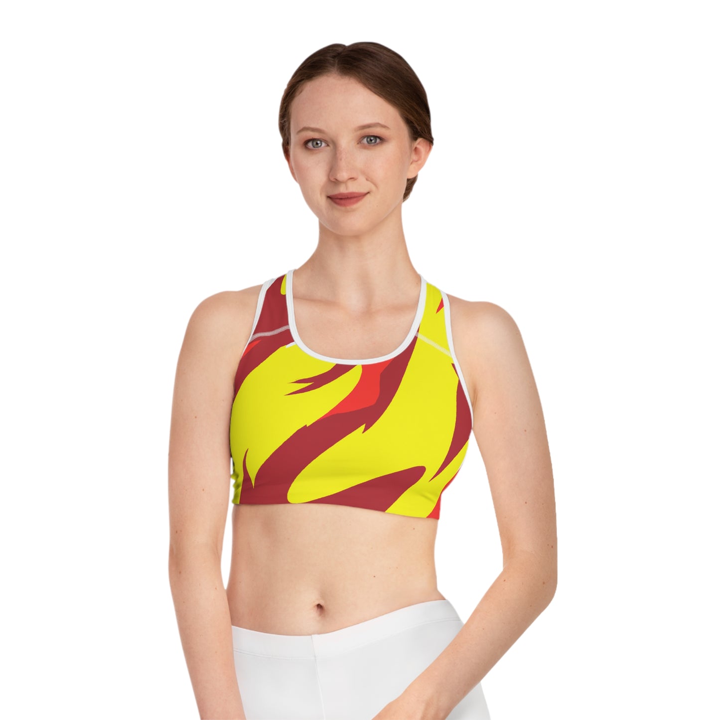 Mustard & Ketchup Dragon  - AI Art - Sports Bra (AOP)