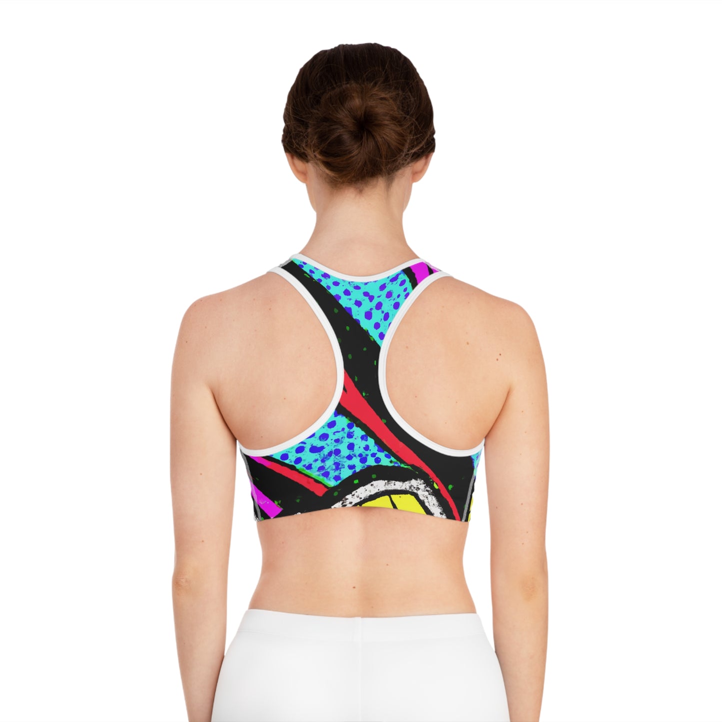 Cartoon Graphics 1 - AI Art - Sports Bra (AOP) - Made in USA