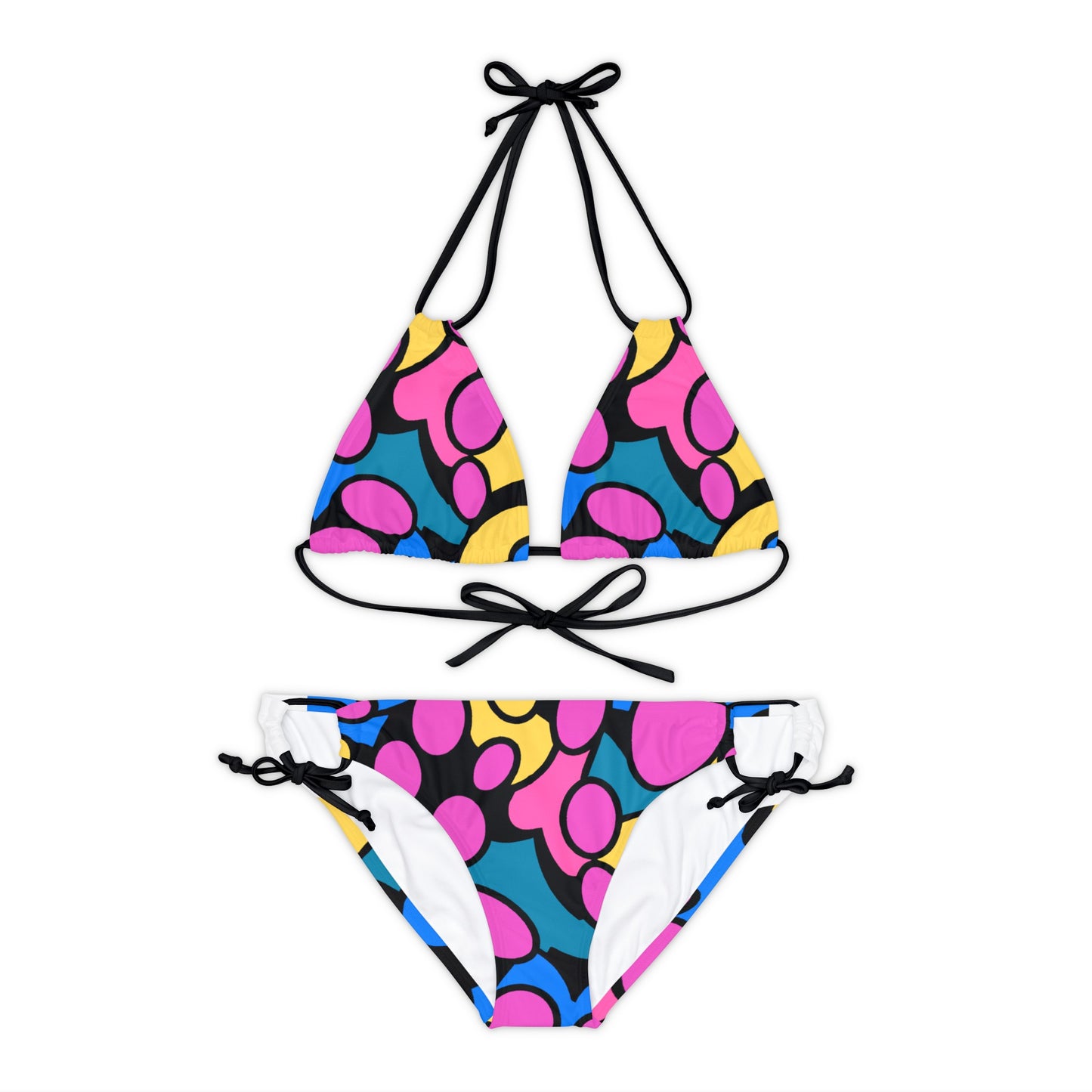 Cartoon Jellybeans - AI Art - Strappy Bikini Set