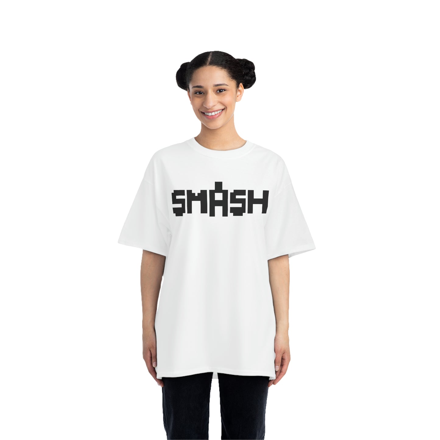 SMASH Logo 8-Bit - AI Art - Beefy-T®  Short-Sleeve T-Shirt