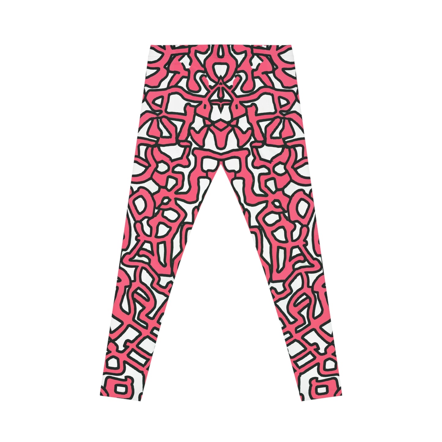 Pink Pretzels 2 - AI Art - Women's Casual Leggings (AOP)