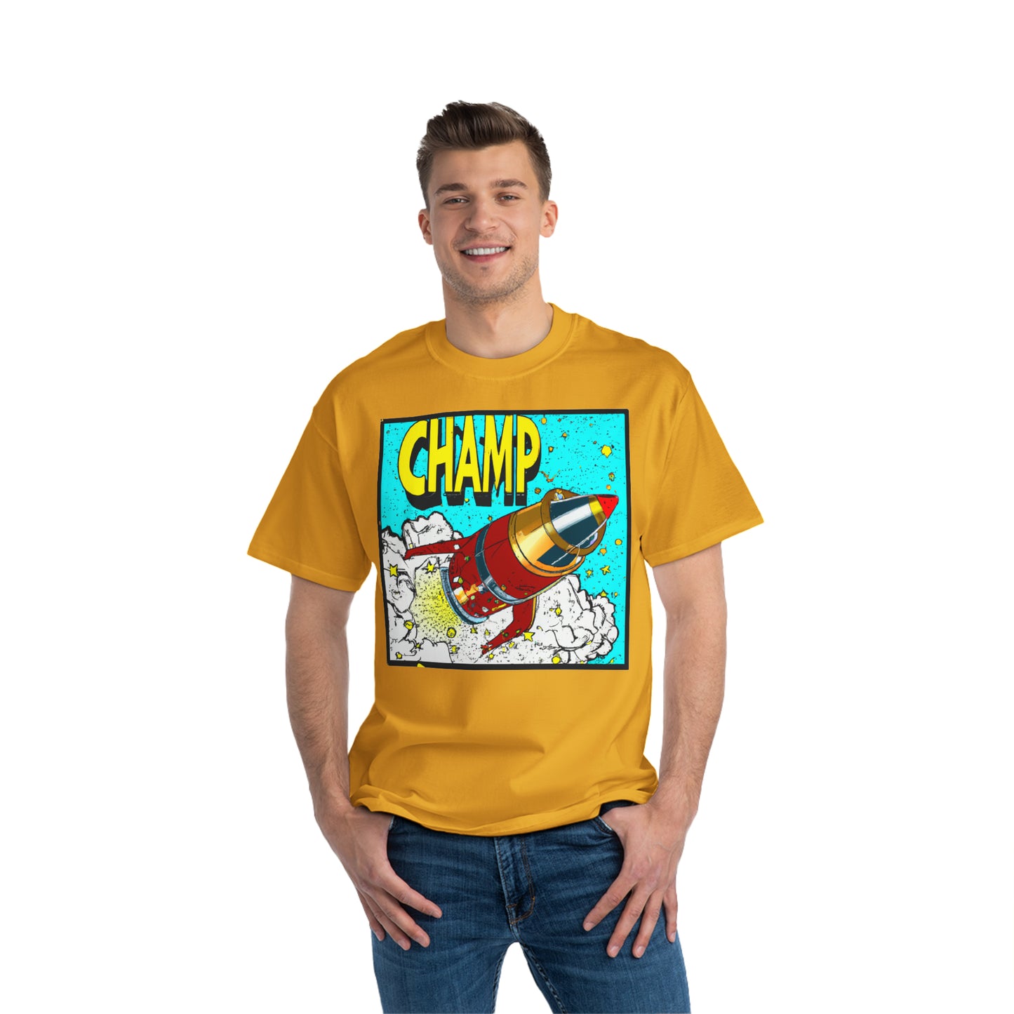 Spaceship Champ 3 - AI Art - Beefy-T®  Short-Sleeve T-Shirt