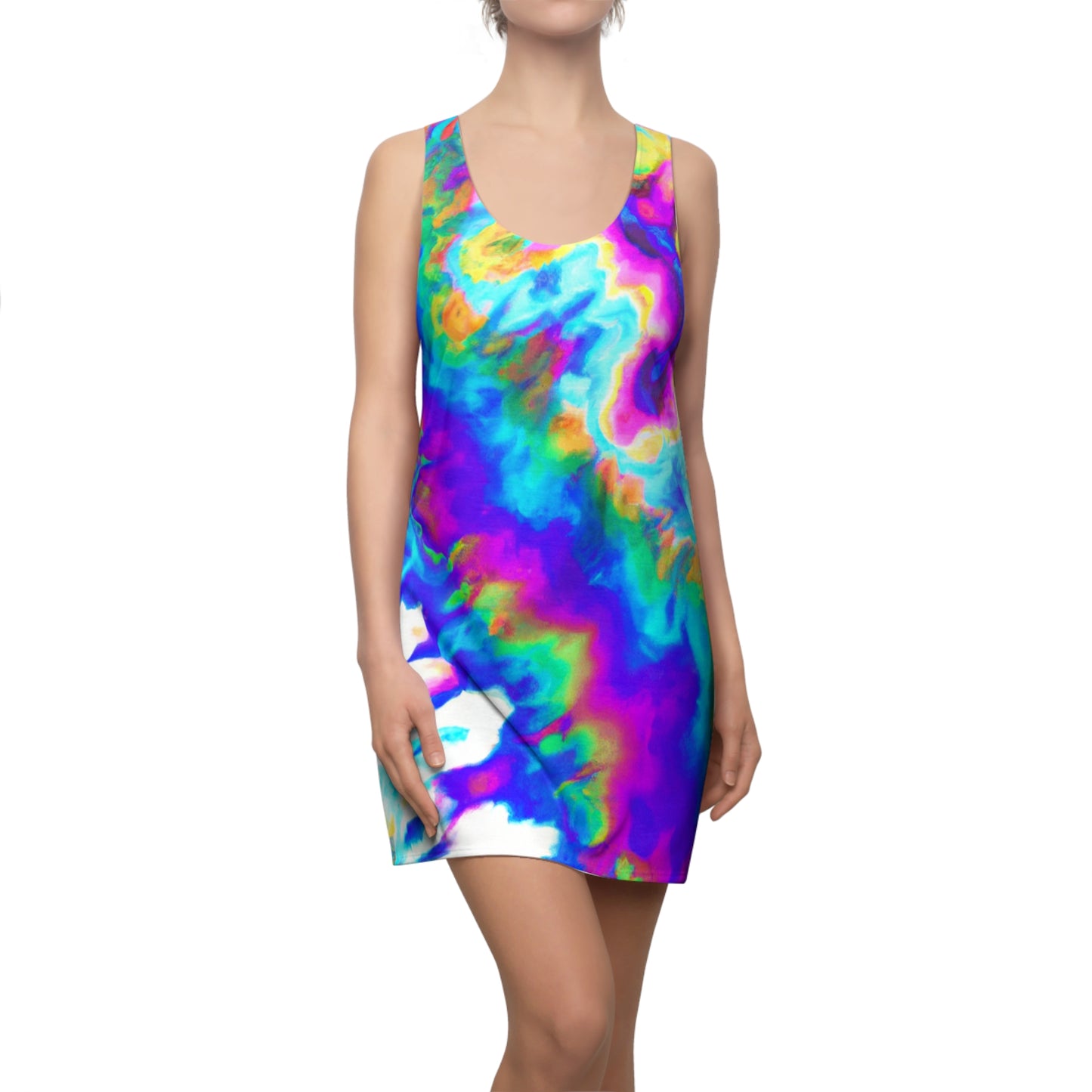 Oil & Water - AI Art -  Racerback Dress