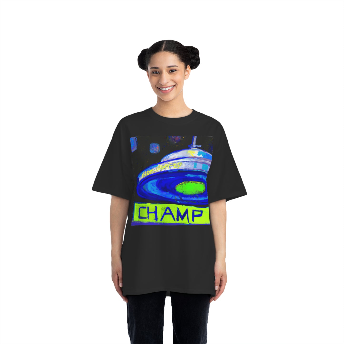 UFO CHAMP 5 - AI Art - Beefy-T® T-Shirt - (S - 6XL Sizes, Multiple Colors)