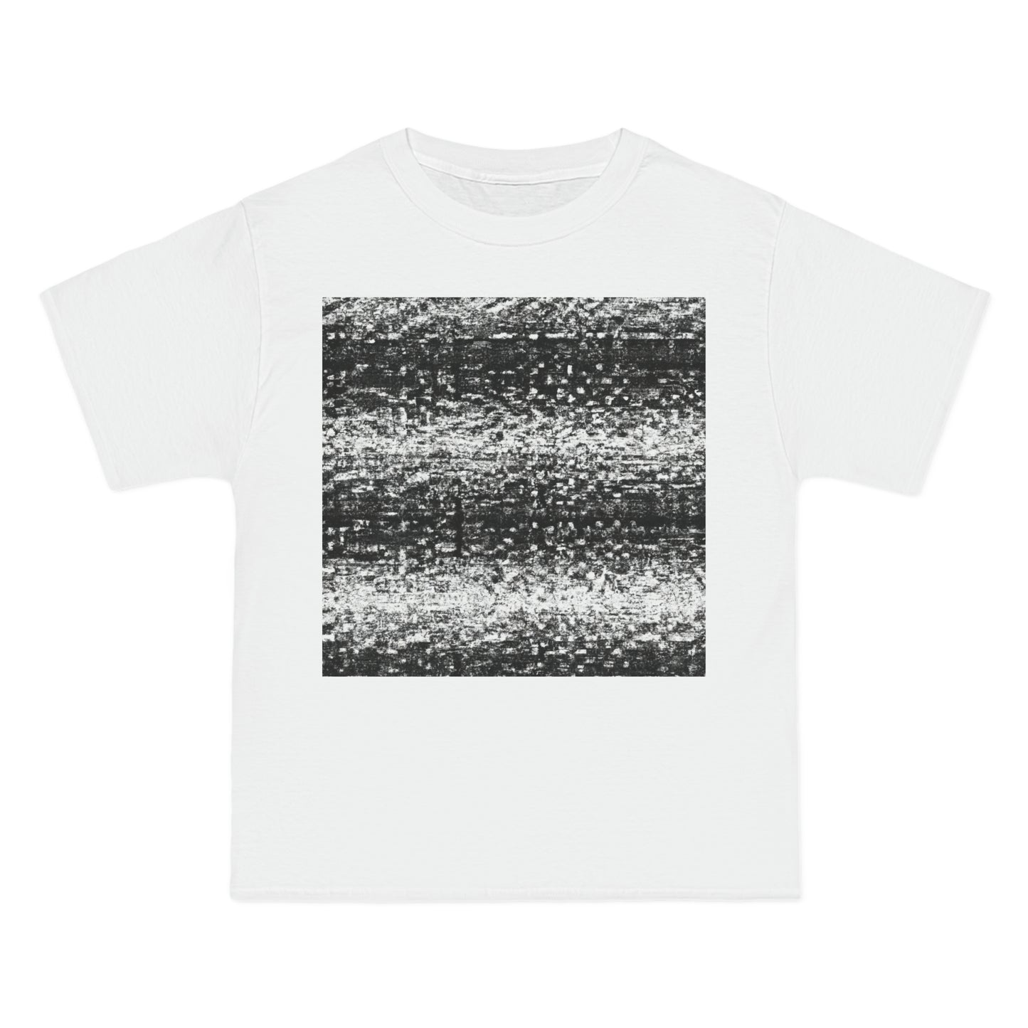 Old School TV Static - AI Art - Beefy-T®  Short-Sleeve T-Shirt (Sizes S-6XL, Choose from Black, White, & Grey Shirt Colors)