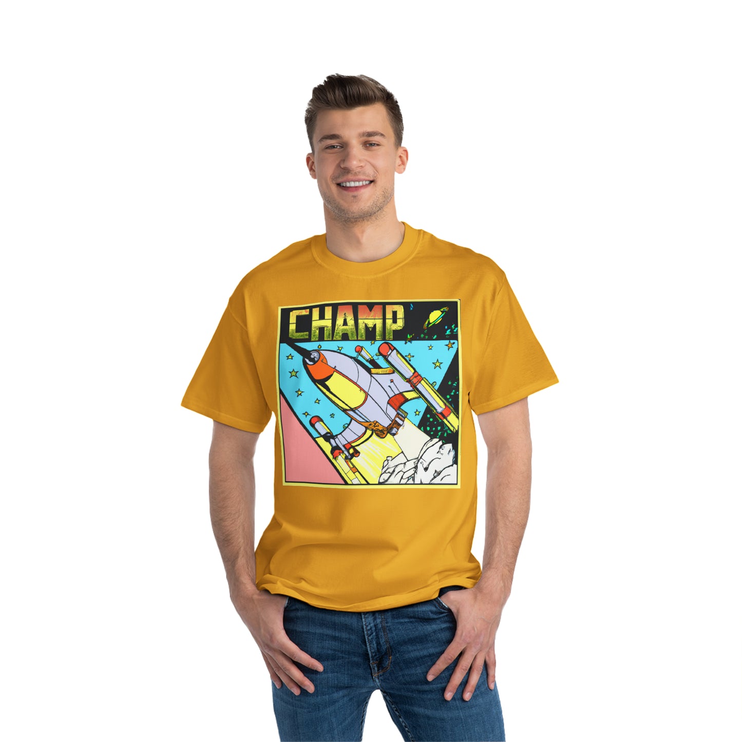 Spaceship Champ 1- AI Art - Beefy-T®  Short-Sleeve T-Shirt