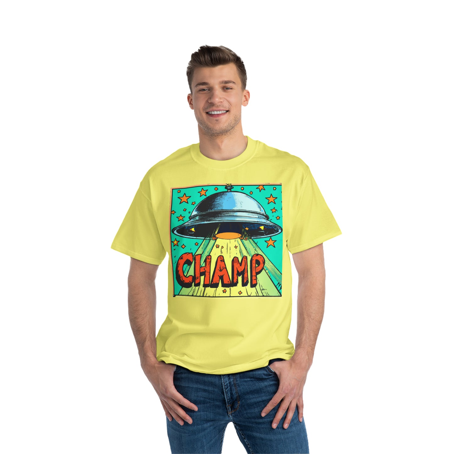 UFO Champ 1 - AI Art - Beefy-T®  Short-Sleeve T-Shirt