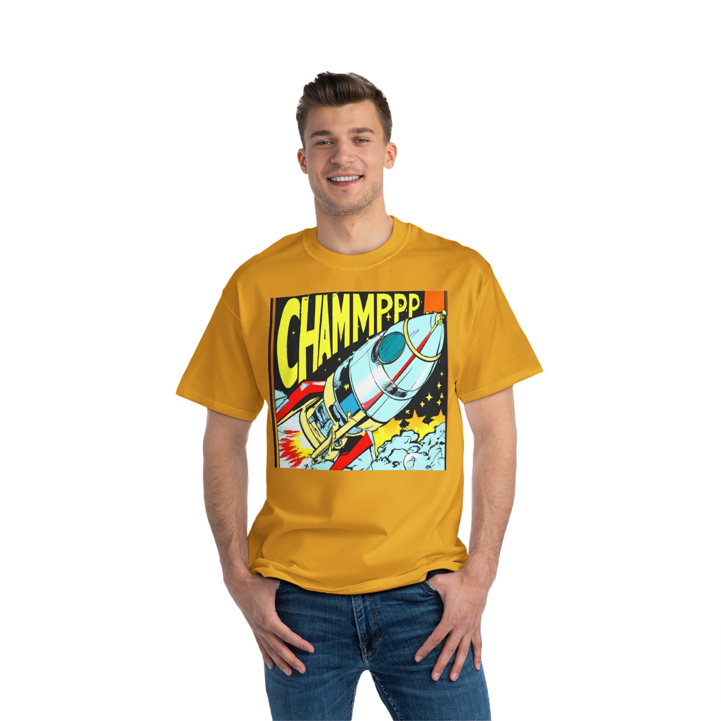 Spaceship 5 CHAMMPPP - AI Art - Beefy-T®  Short-Sleeve T-Shirt