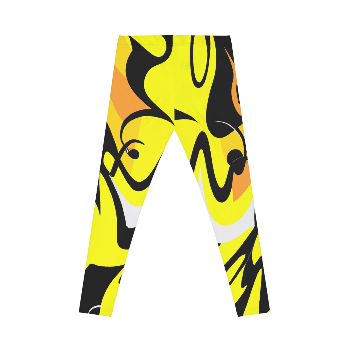 Tiger Swirl - AI Art - Women's Casual Leggings (AOP)