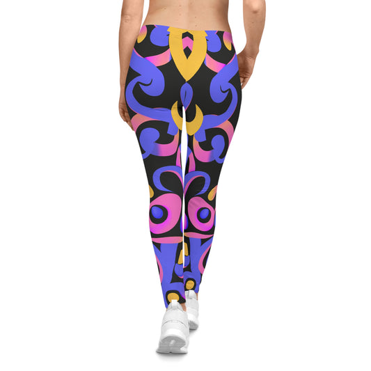 Psychedelic Octopus 1 - AI Art - Women's Casual Leggings (AOP)