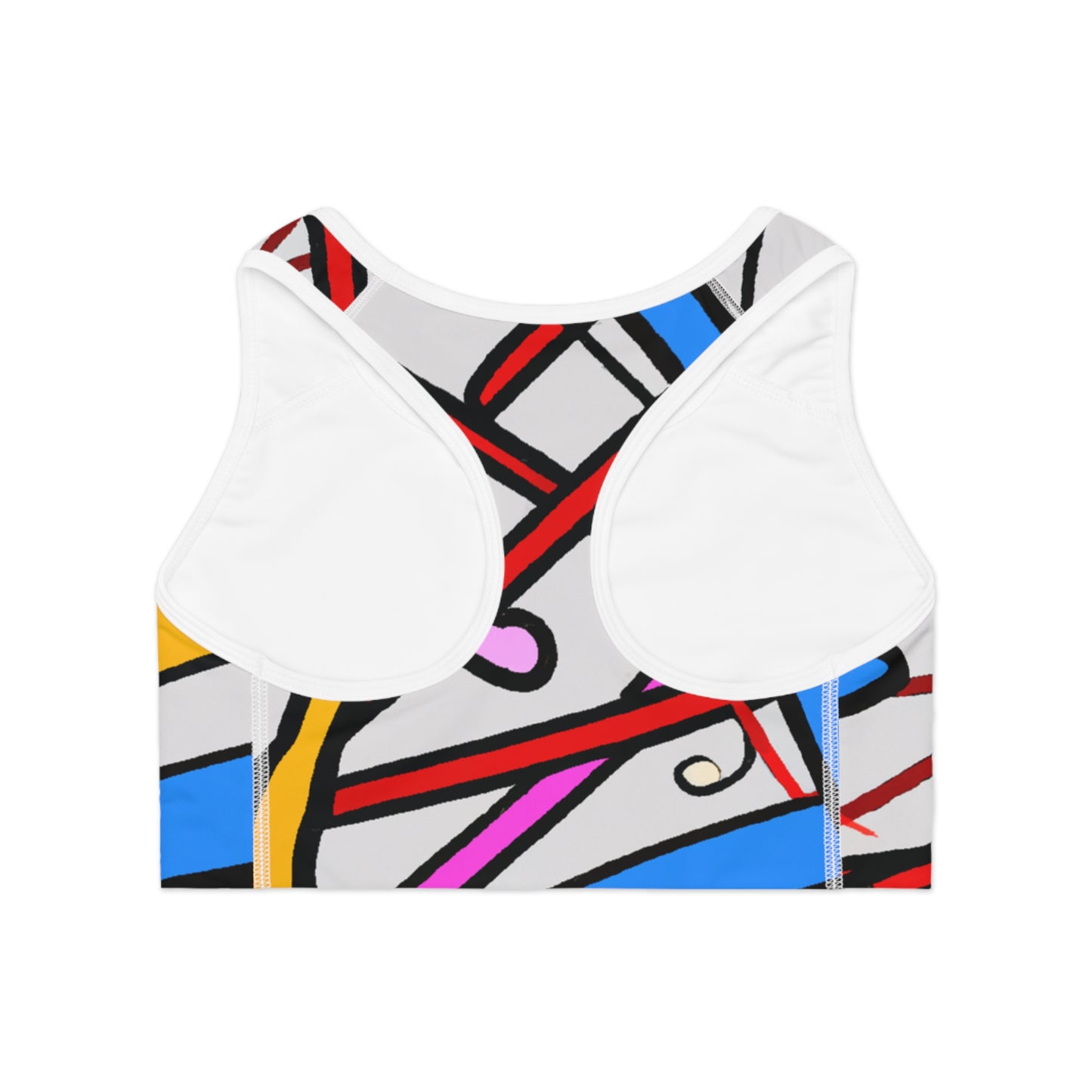 Cartoon Streamers - AI Art - Sports Bra (AOP)