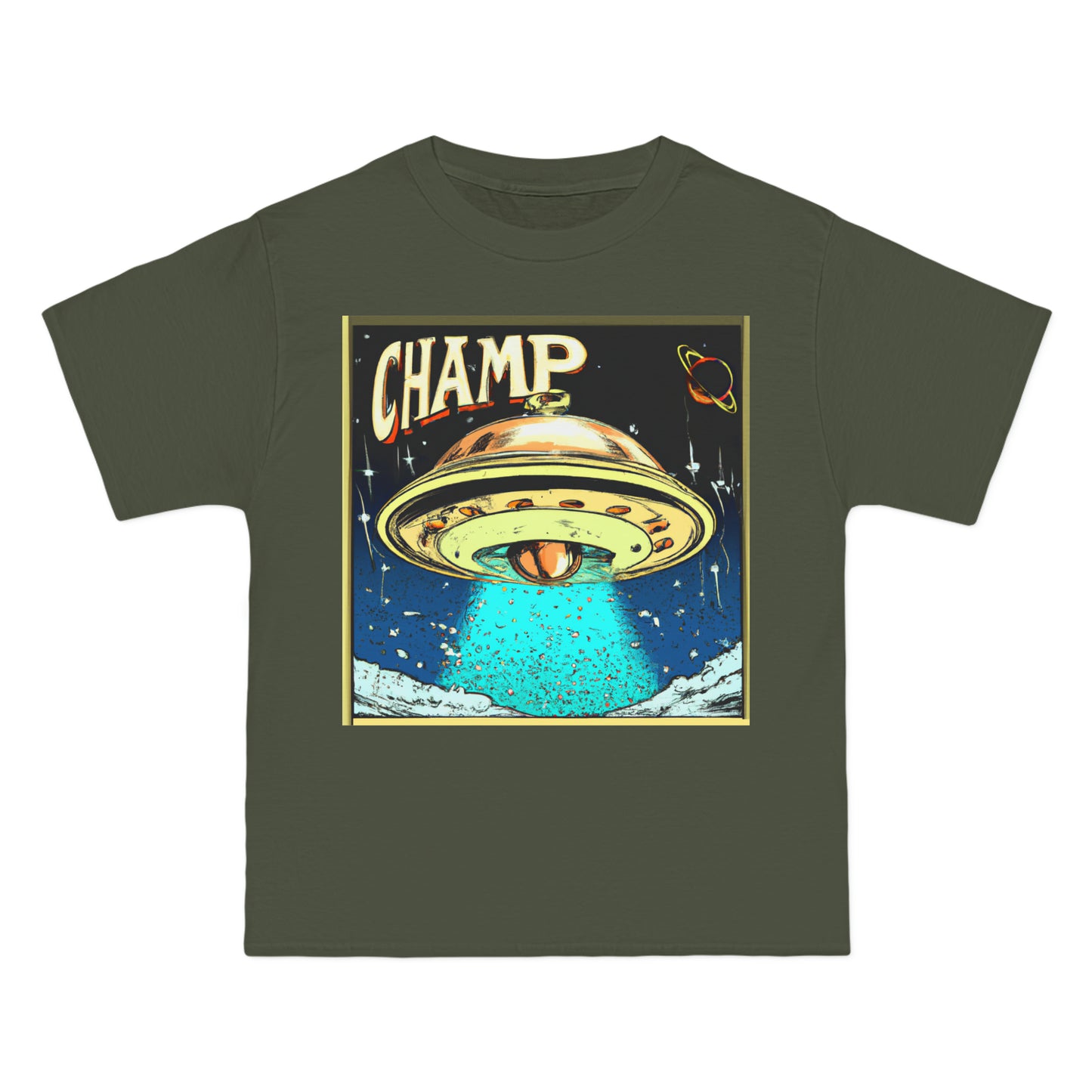 UFO CHAMP 4 - AI Art - Beefy-T® T-Shirt - (S - 6XL Sizes, Multiple Shirt Colors)