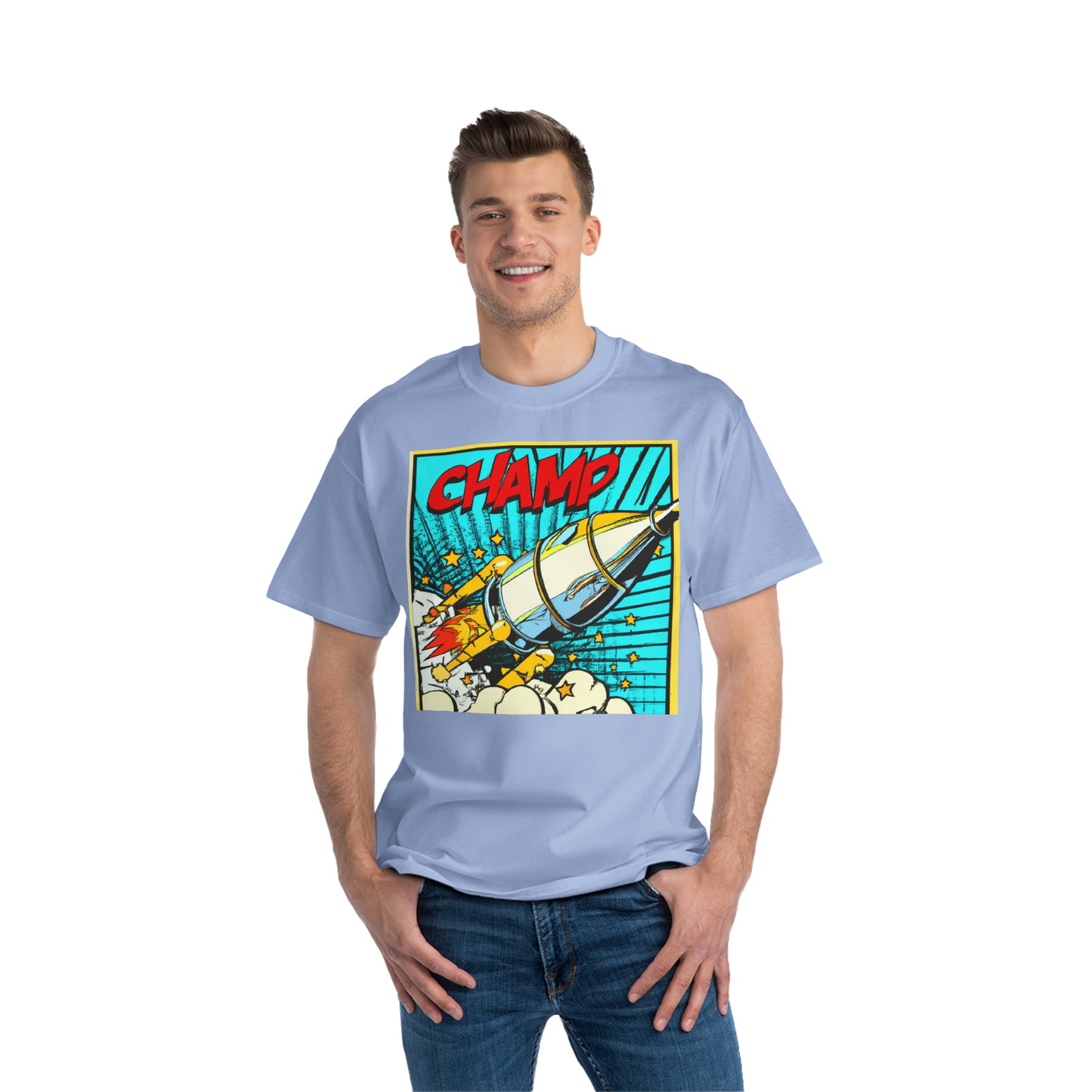 Spaceship Champ 4 - AI Art - Beefy-T®  Short-Sleeve T-Shirt