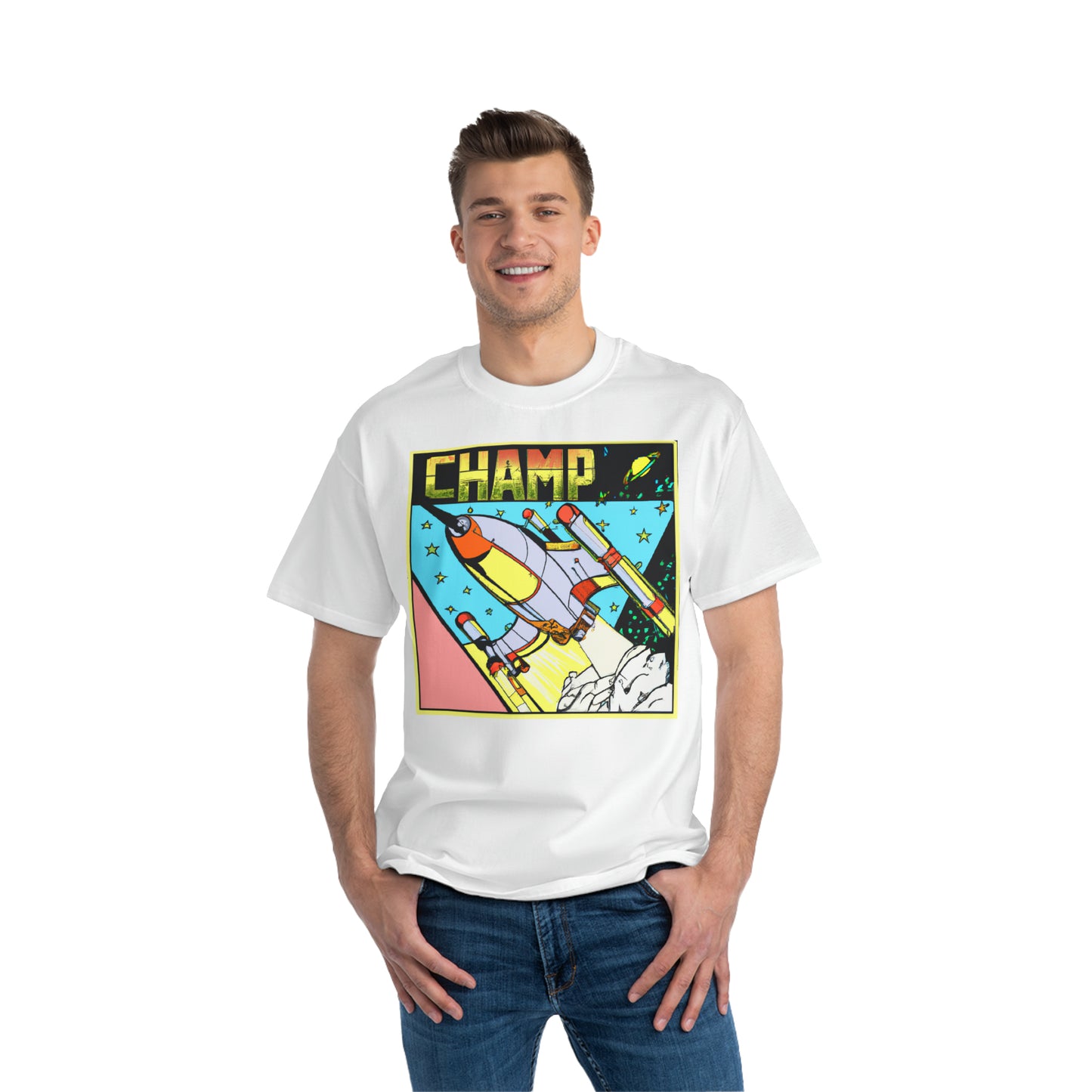 Spaceship Champ 1- AI Art - Beefy-T®  Short-Sleeve T-Shirt