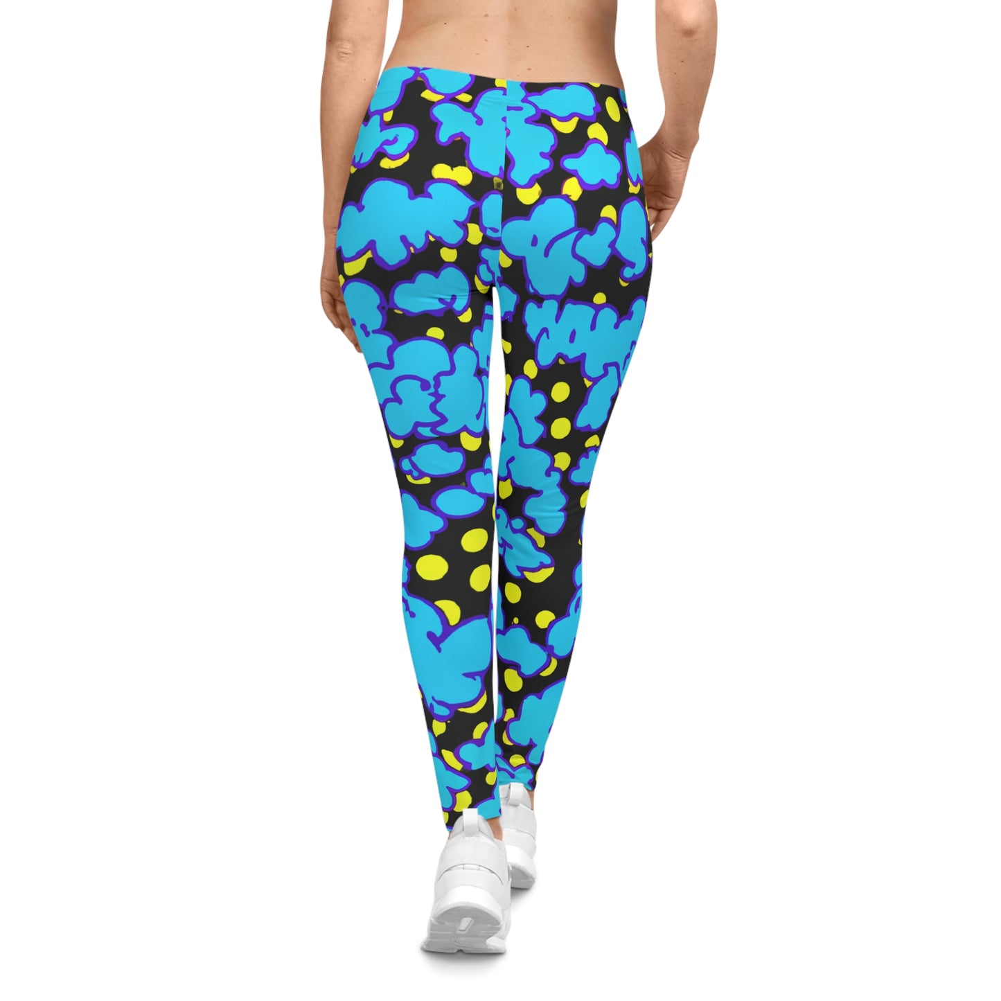 Blue Clouds - AI Art - Women's Casual Leggings (AOP)