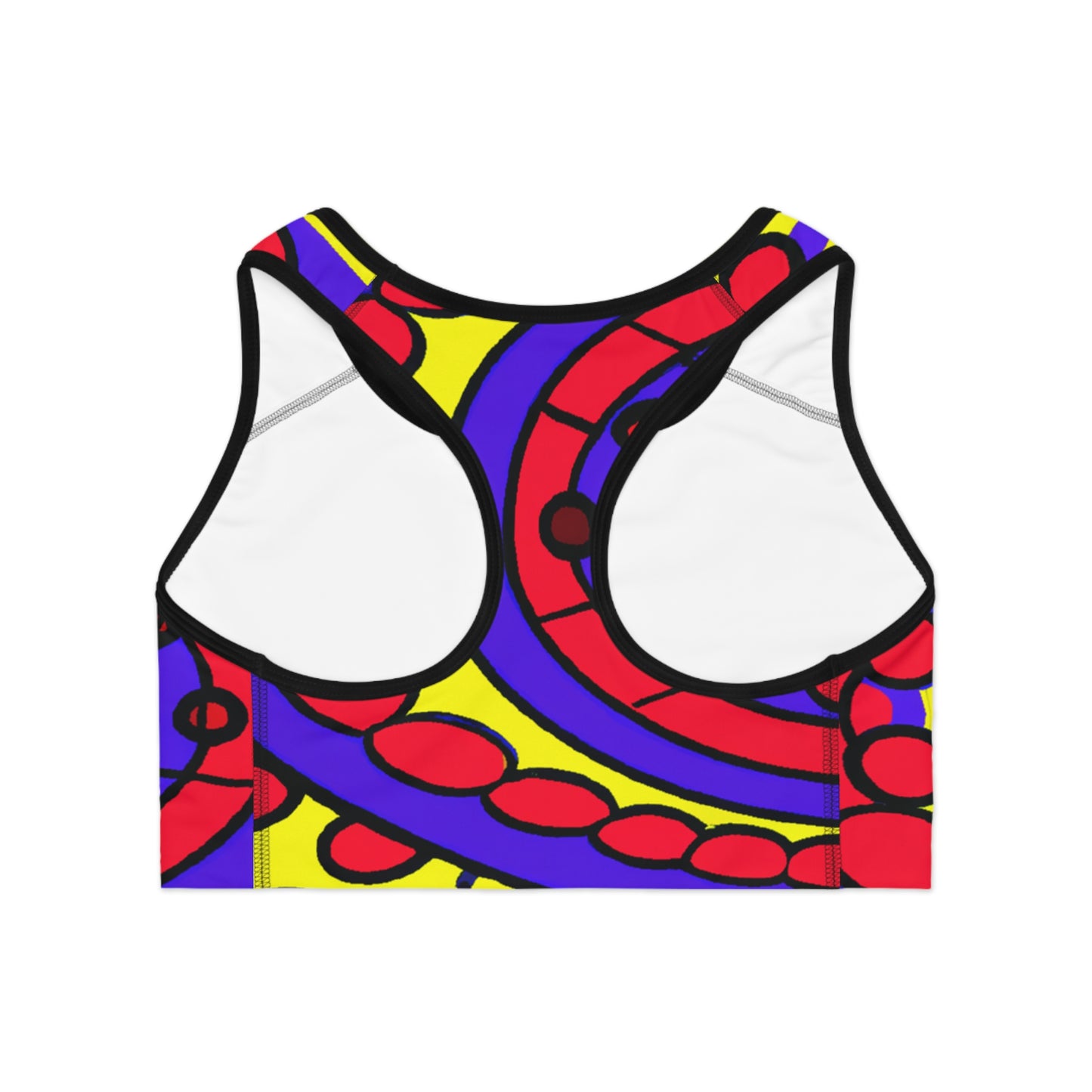 Psychedelic Comic Solar System - AI Art - Sports Bra - Made in USA