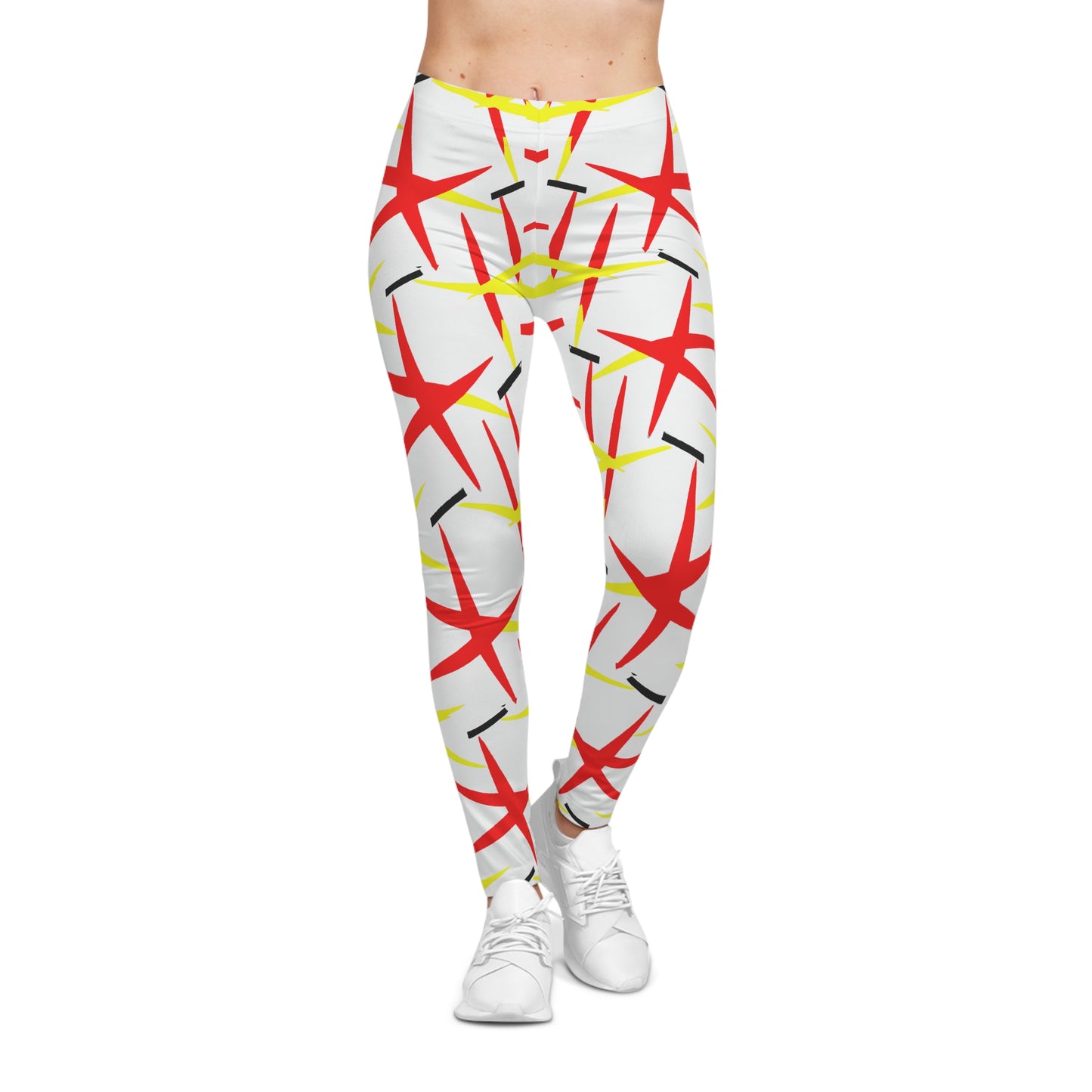 French Fries & Ketchup - AI Art - Women's Casual Leggings (AOP)