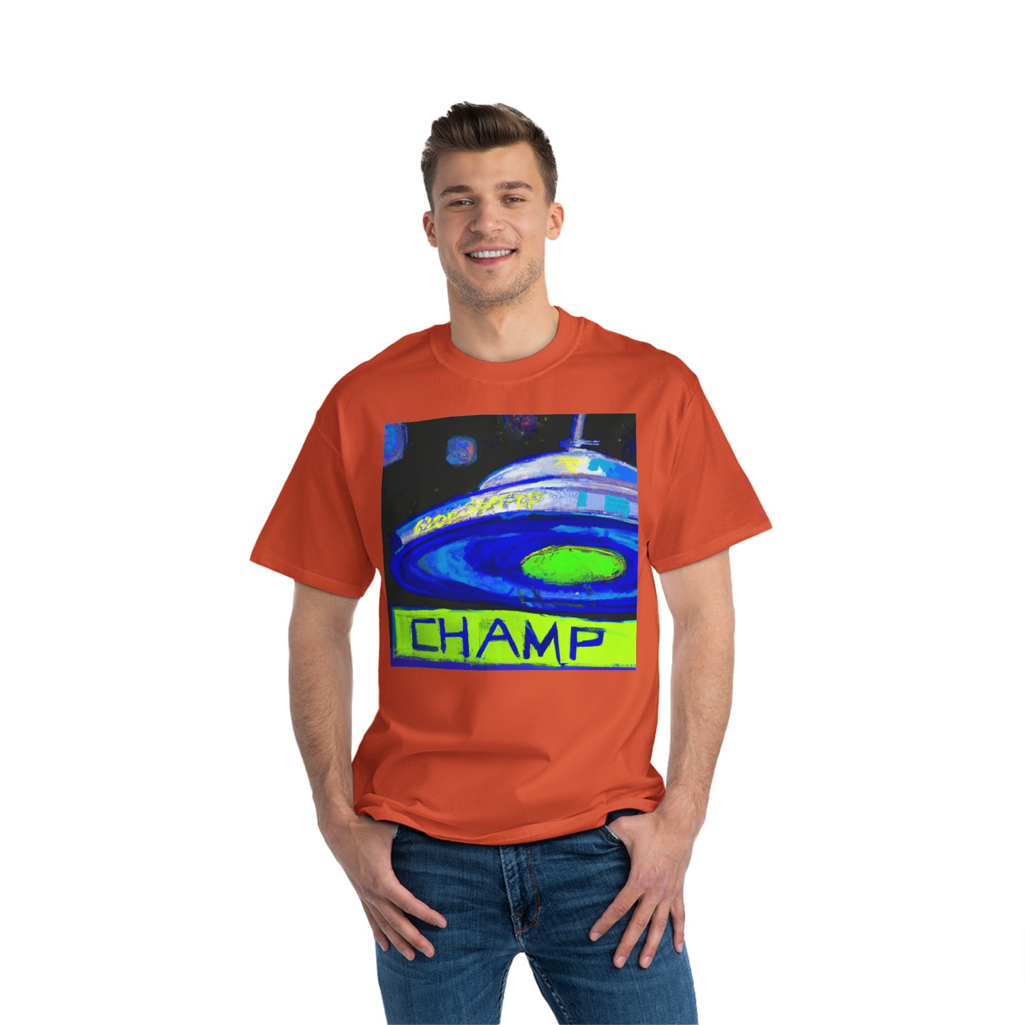 UFO CHAMP 5 - AI Art - Beefy-T® T-Shirt - (S - 6XL Sizes, Multiple Colors)