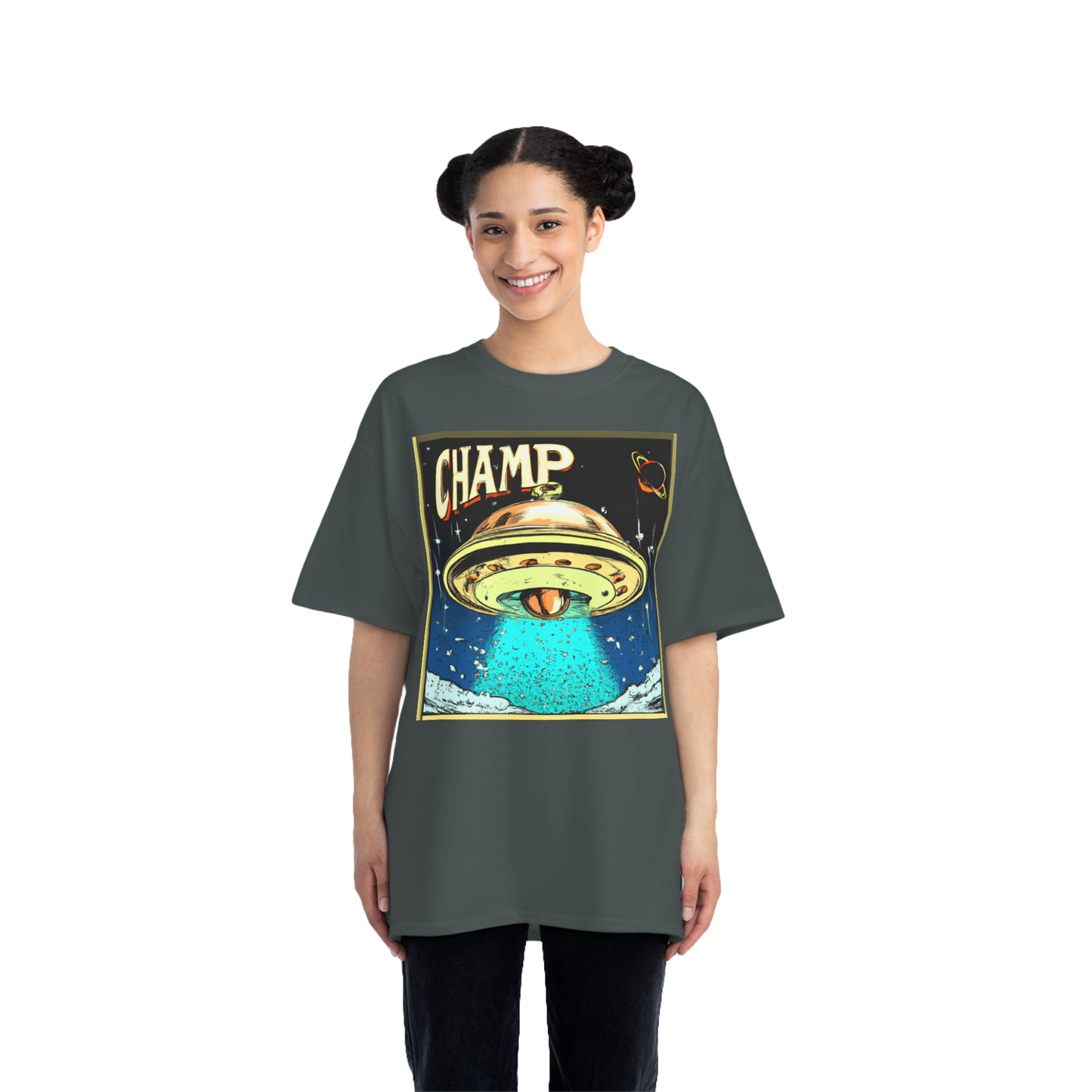 UFO CHAMP 4 - AI Art - Beefy-T® T-Shirt - (S - 6XL Sizes, Multiple Shirt Colors)