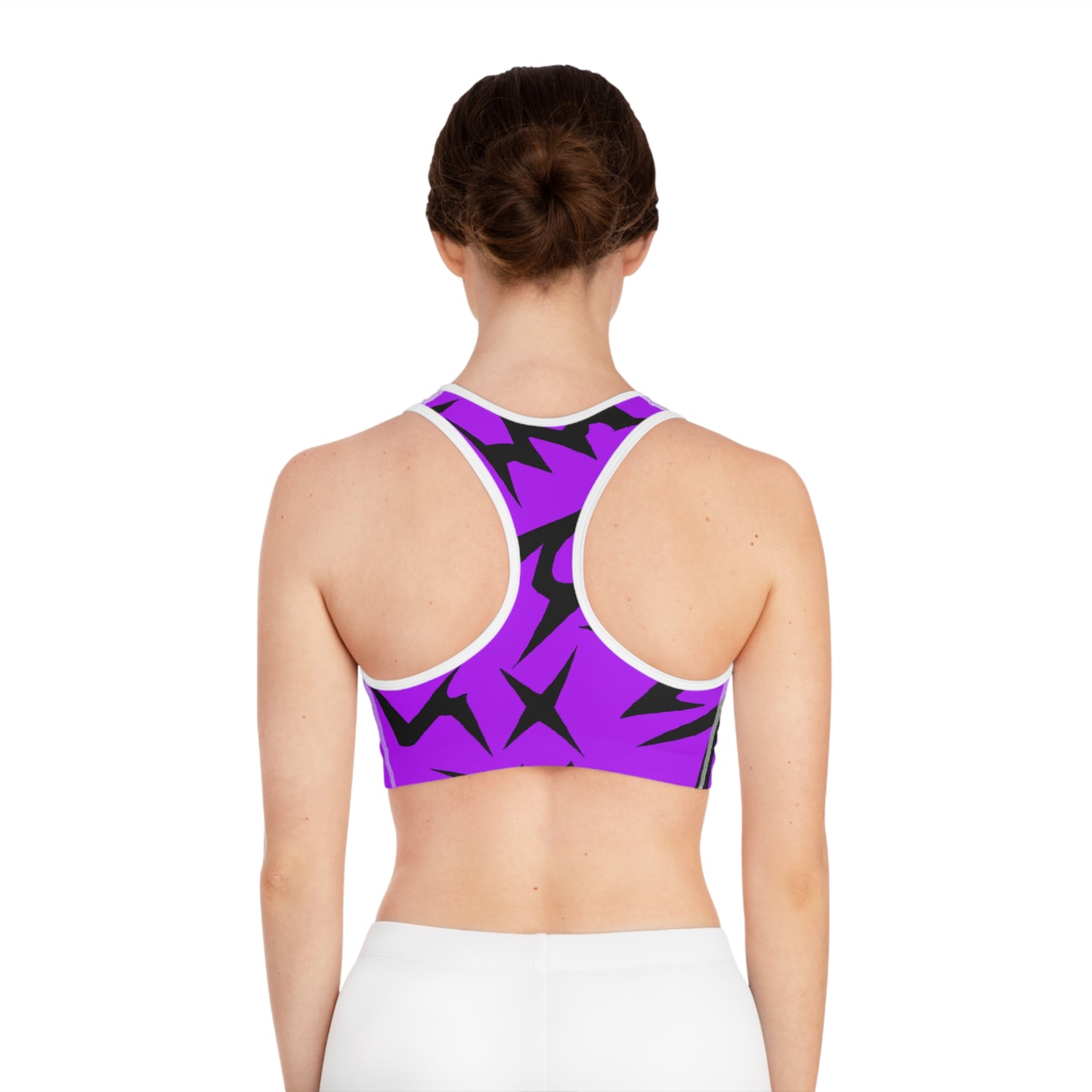 Bat Colony (Purple) - AI Art - Sports Bra (AOP)