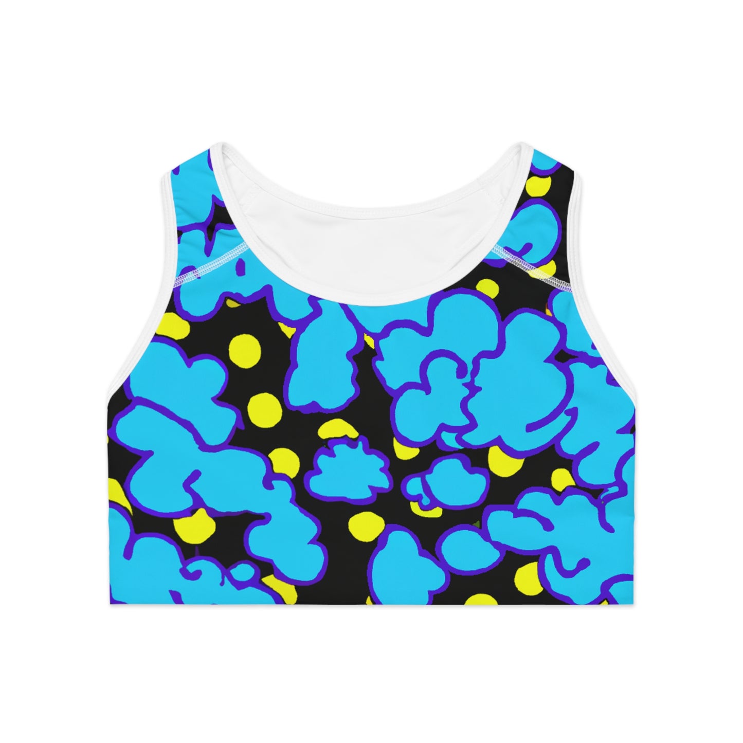 Blue Clouds - AI Art - Sports Bra (AOP)