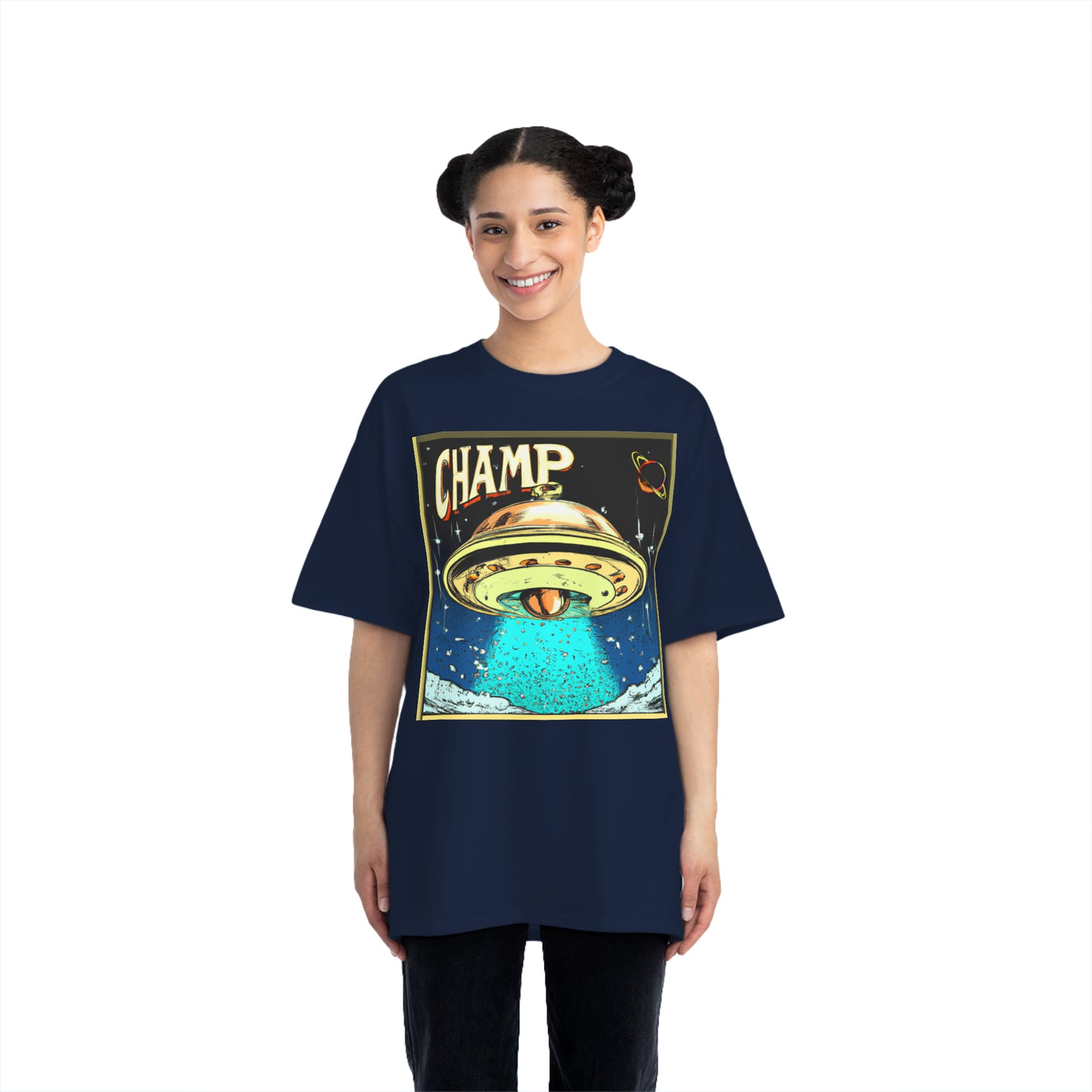 UFO CHAMP 4 - AI Art - Beefy-T® T-Shirt - (S - 6XL Sizes, Multiple Shirt Colors)