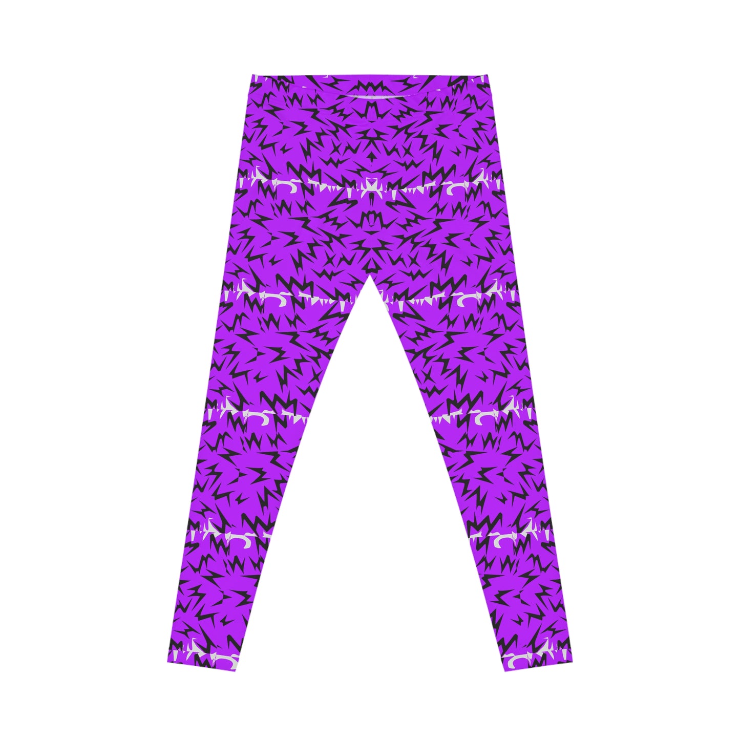 Bat Colony (Purple) - AI Art - Women's Casual Leggings (AOP)