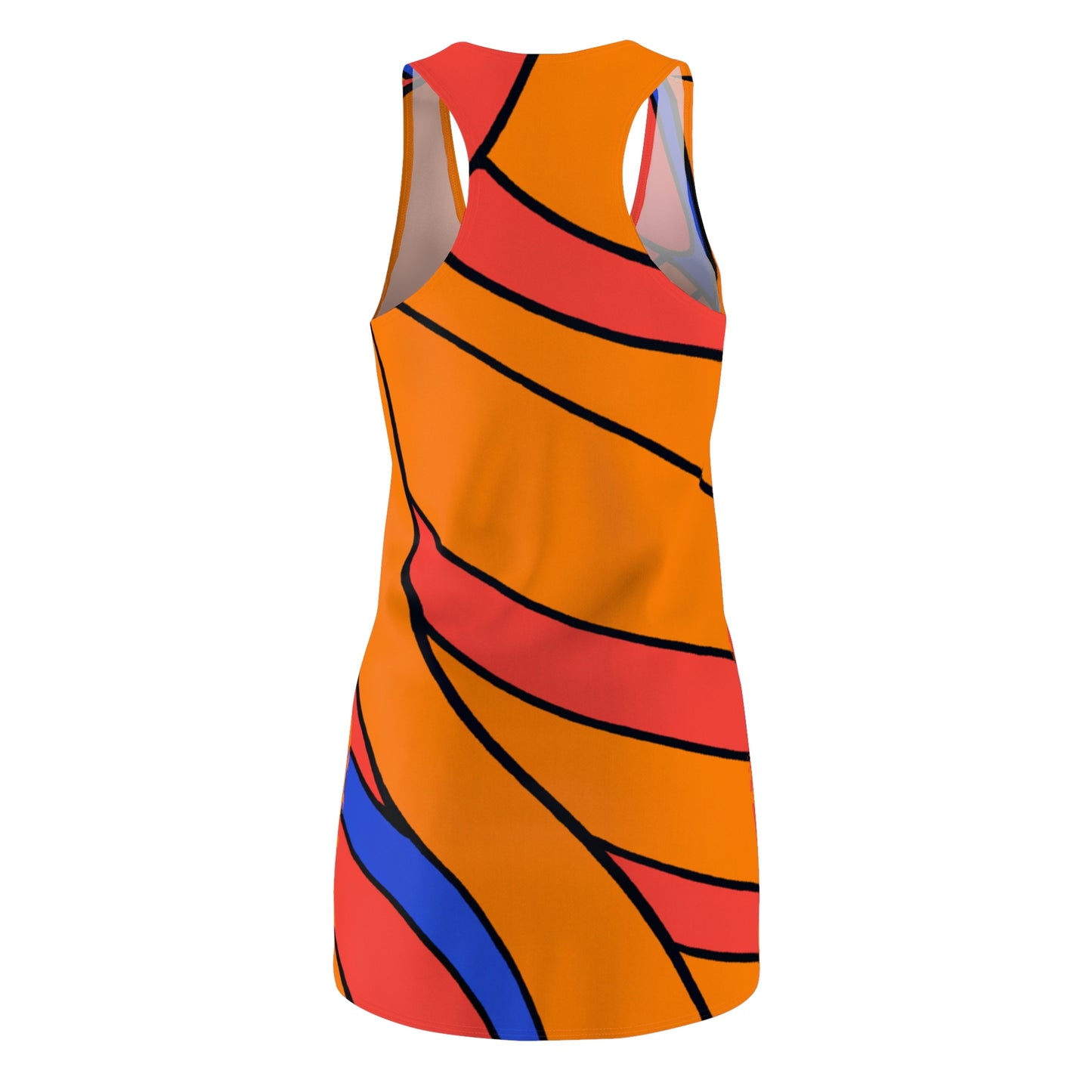 Orange Appeal - AI Art - Racerback Dress