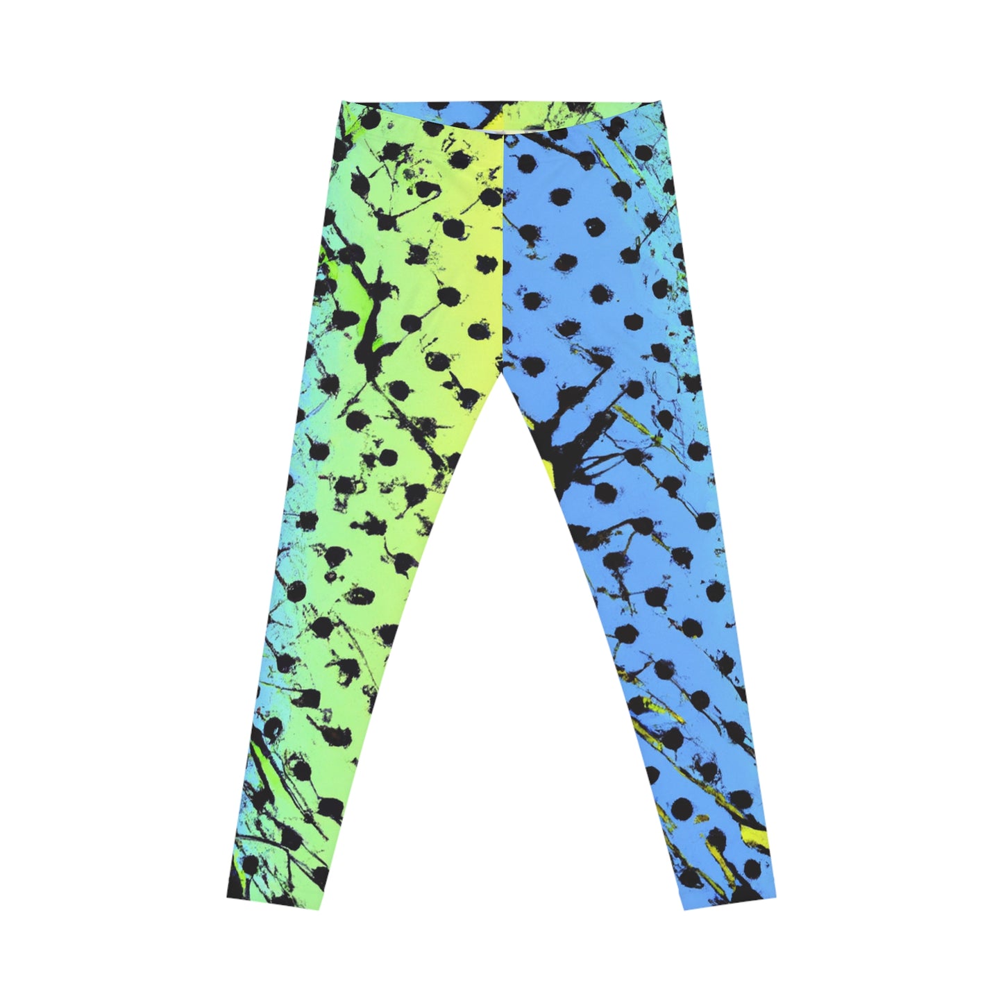 Comic Book Style Polka Dots - AI Art - Women's Casual Leggings (AOP)