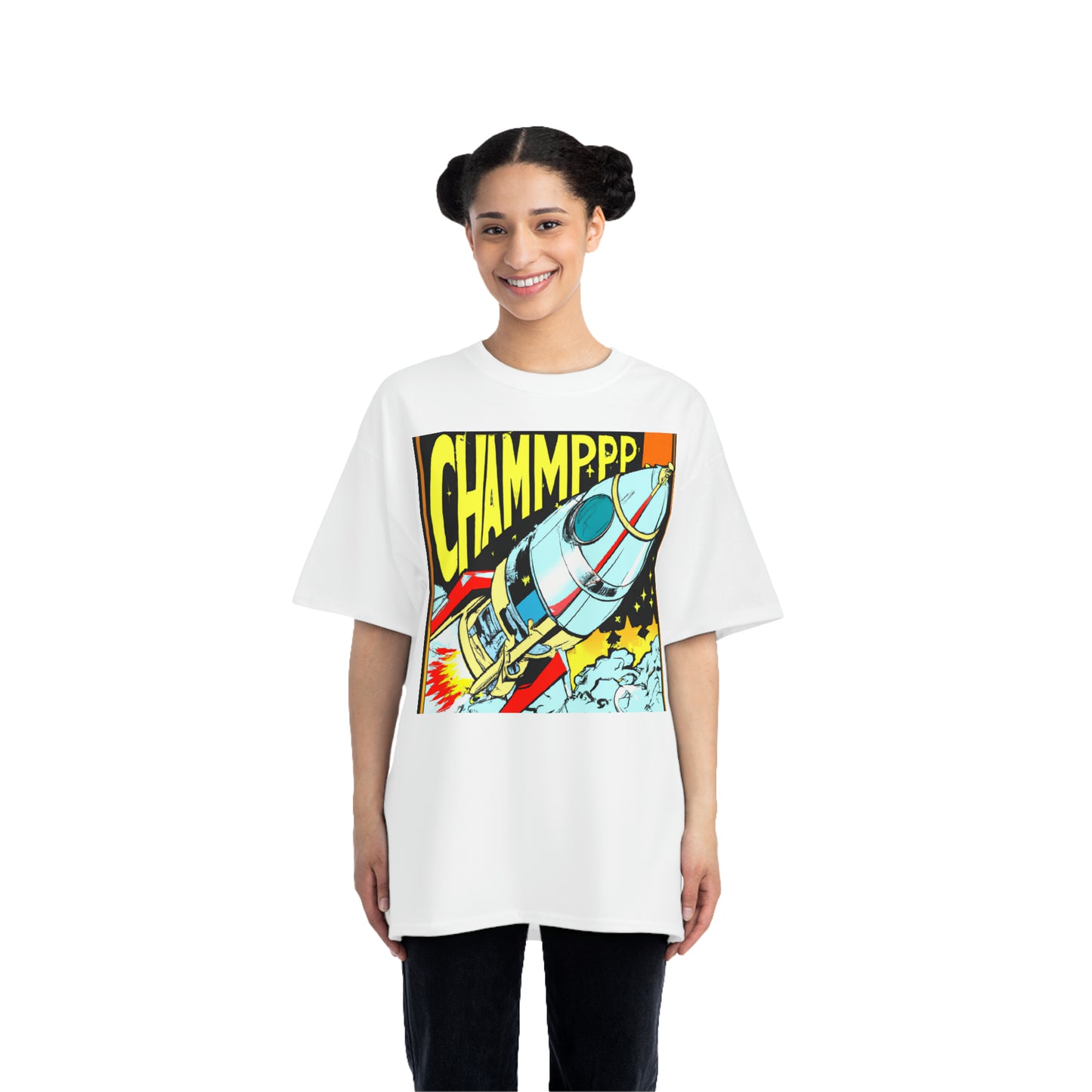 Spaceship 5 CHAMMPPP - AI Art - Beefy-T®  Short-Sleeve T-Shirt