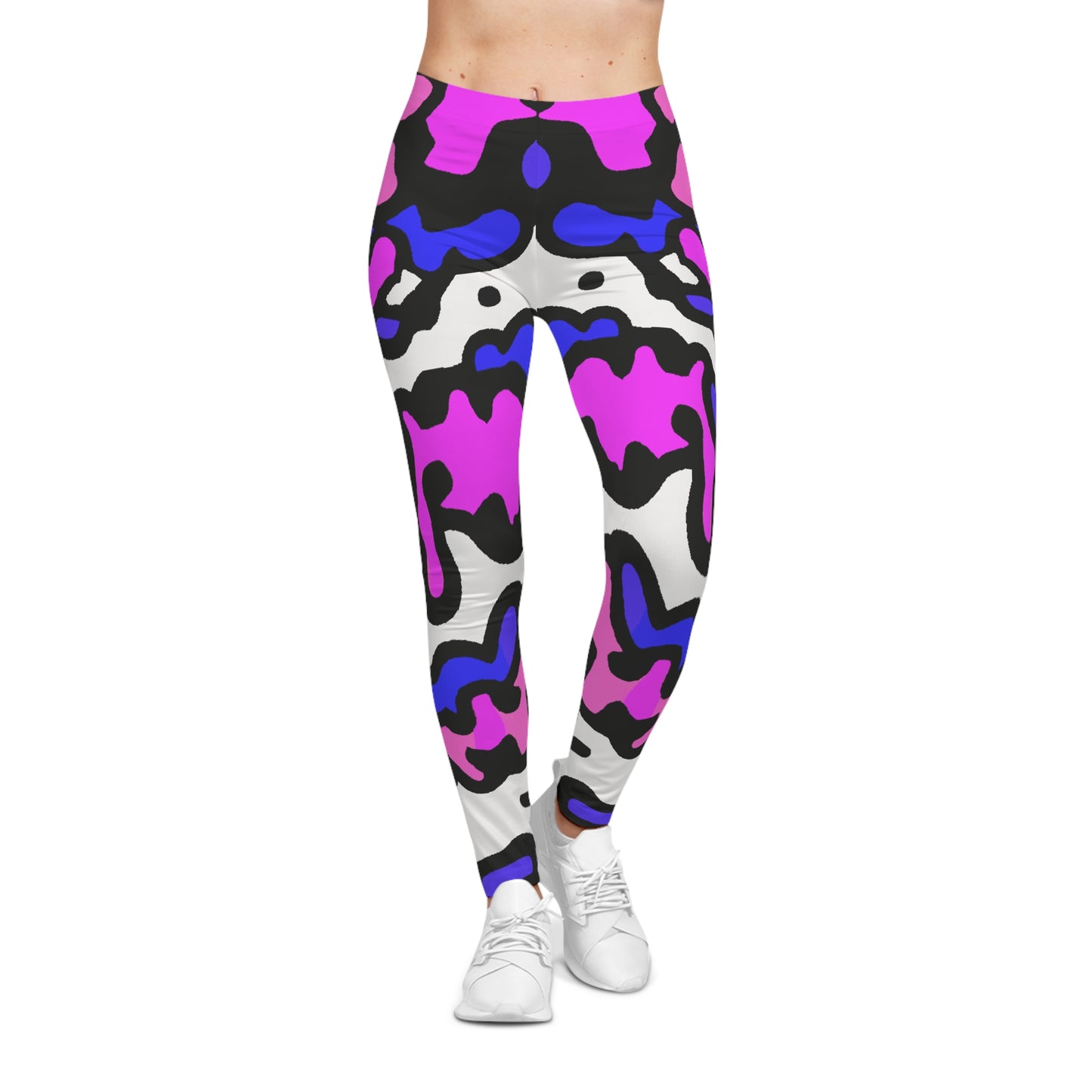 Cotton Candy Clouds - AI Art - Women's Casual Leggings (AOP)