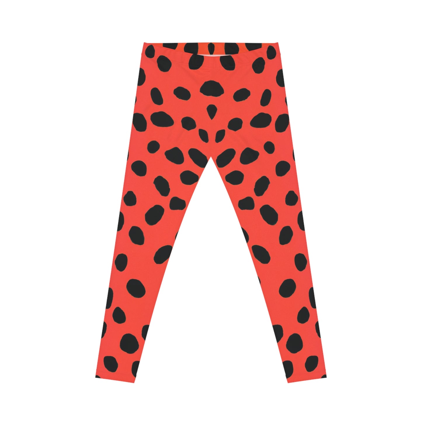 Orange Leopard - AI Art - Women's Casual Leggings (AOP)